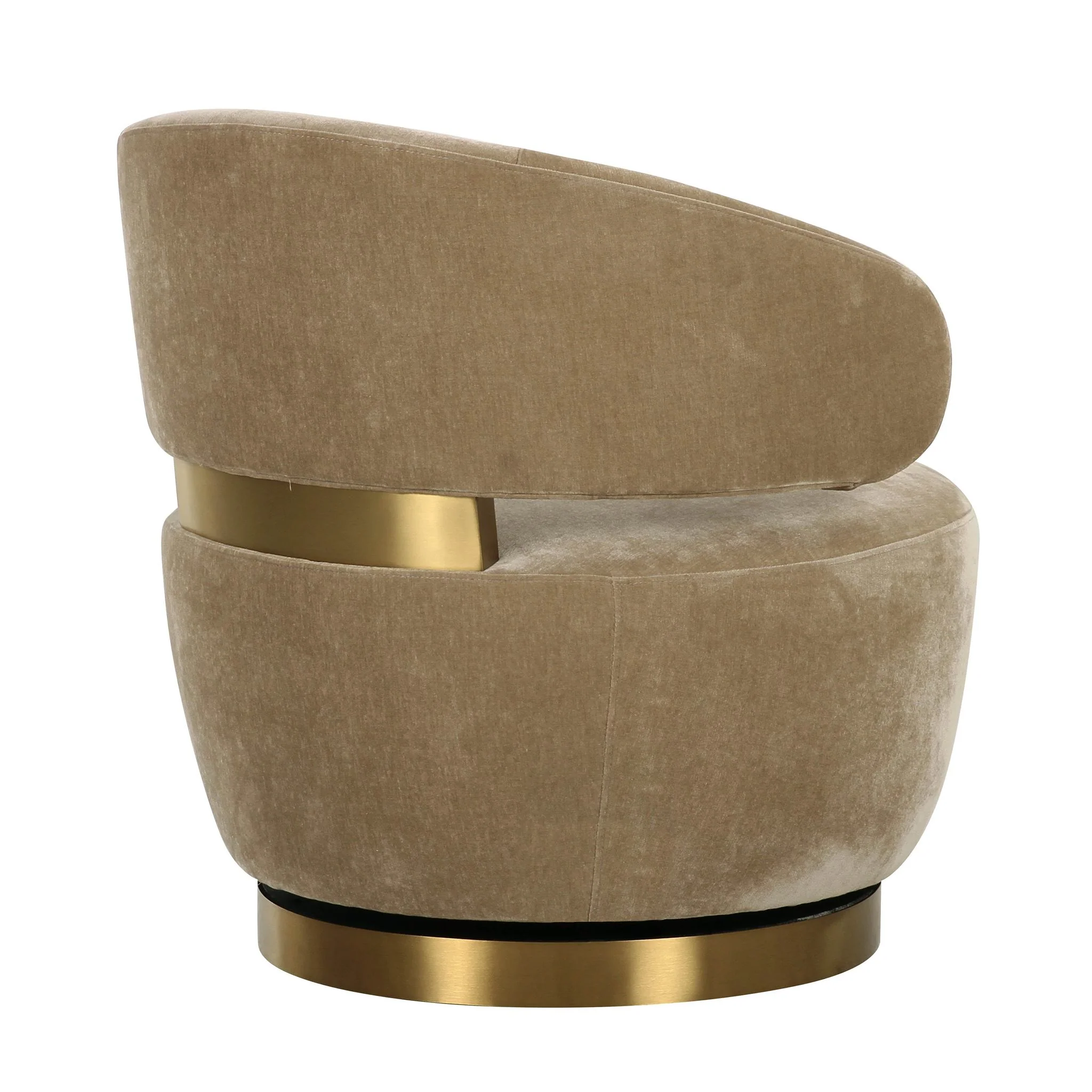 Austin Oat Recycled Fabric Swivel Chair - Image 4