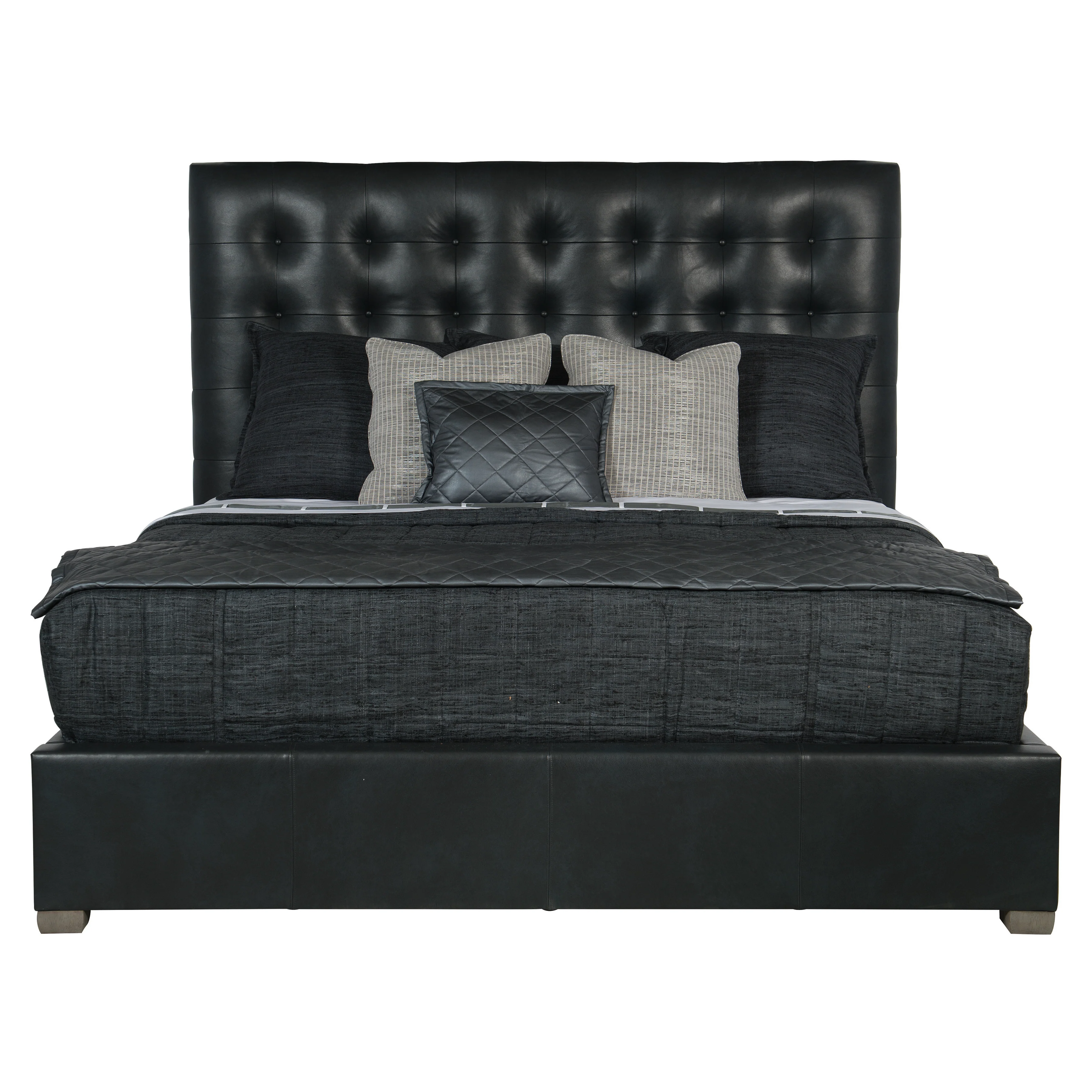 Avery Leather Panel Bed - Image 6
