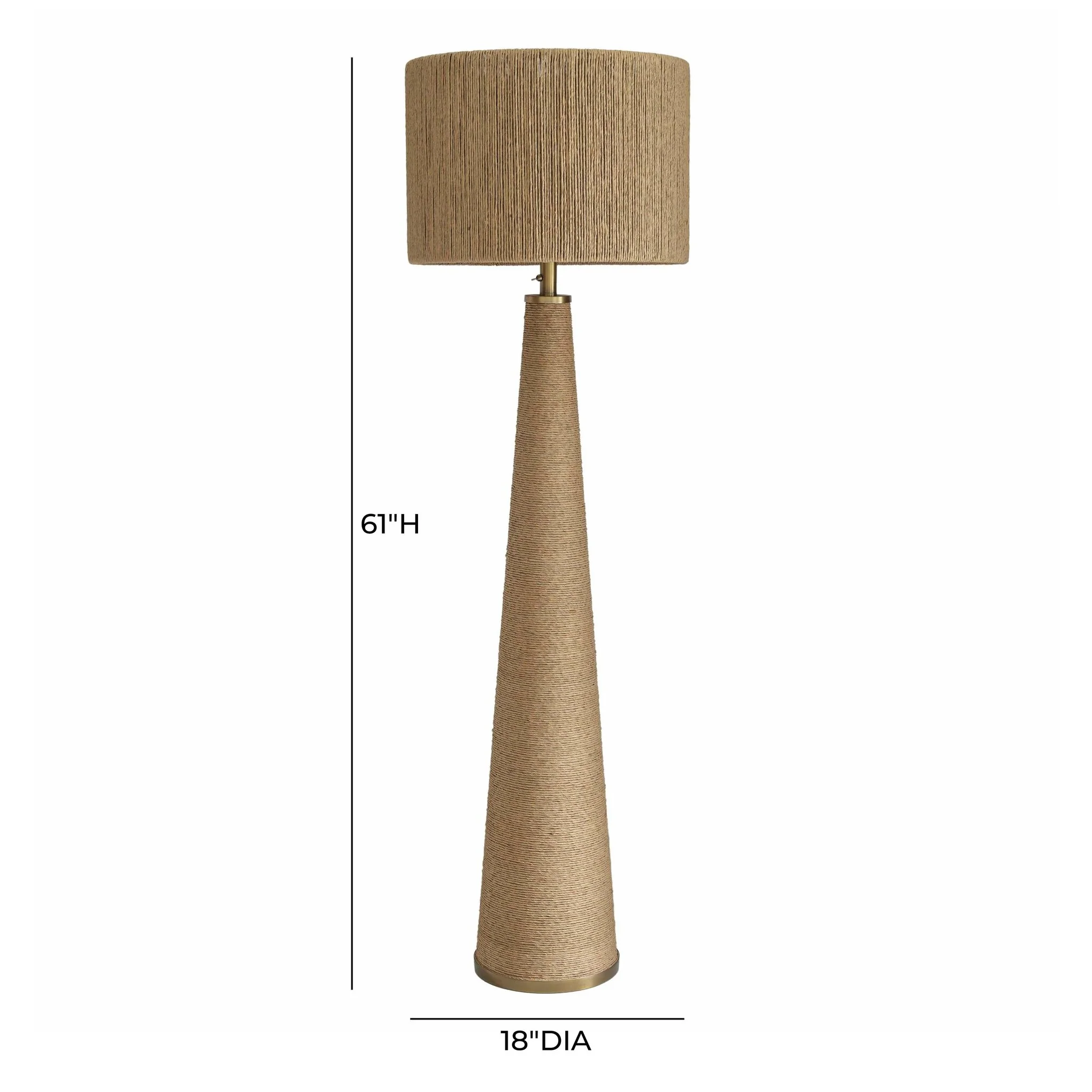 Aya Natural Jute Floor Lamp - Image 5