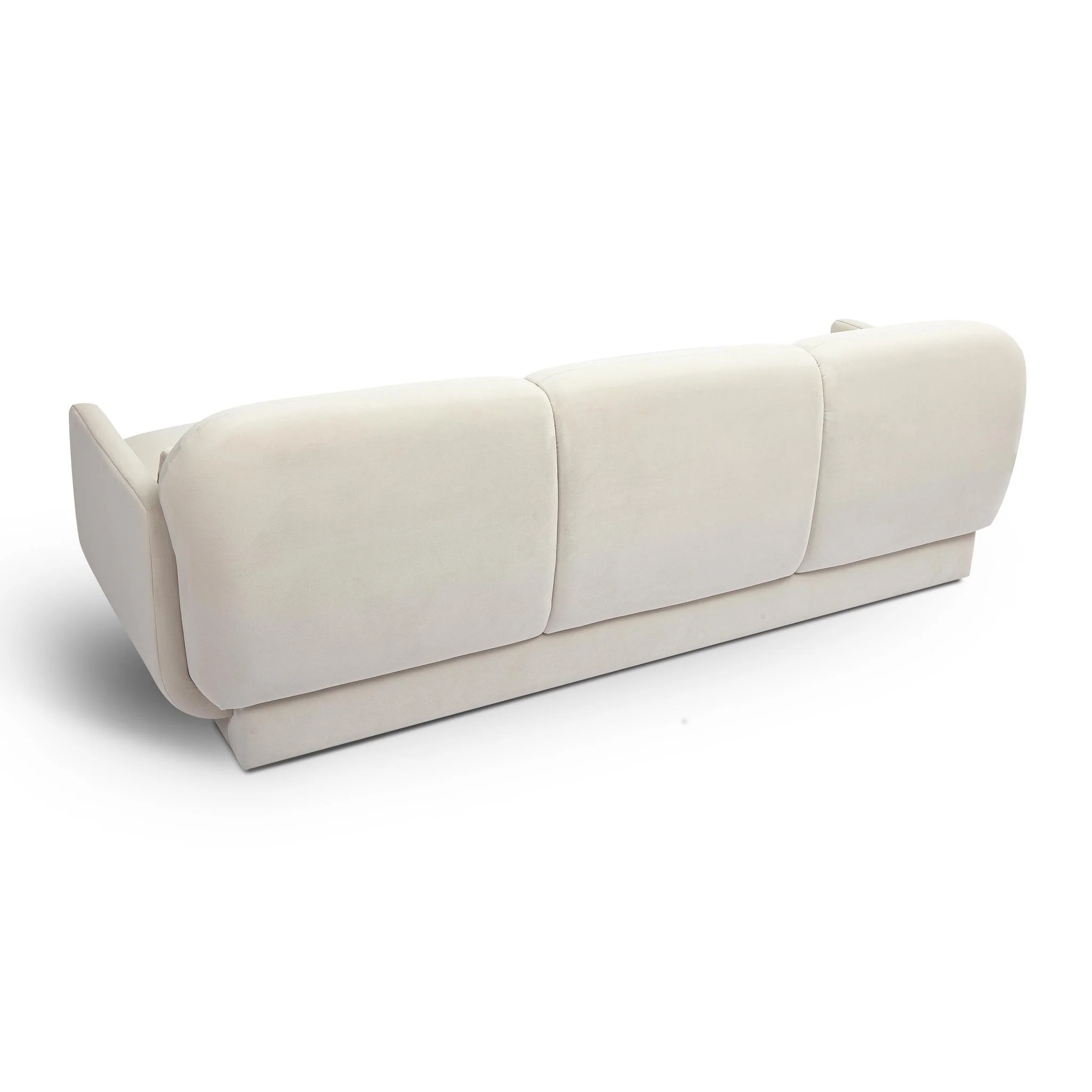 Azalea Cream Velvet Sofa - Image 4