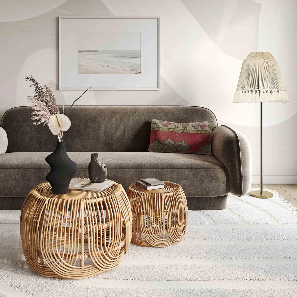 Azrina Rattan Nesting Tables - Image 2