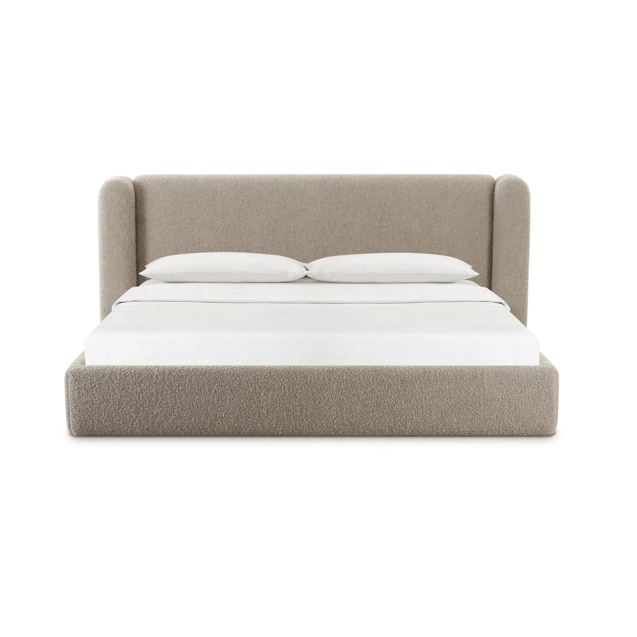 Babette Tan Boucle King Bed - Image 3
