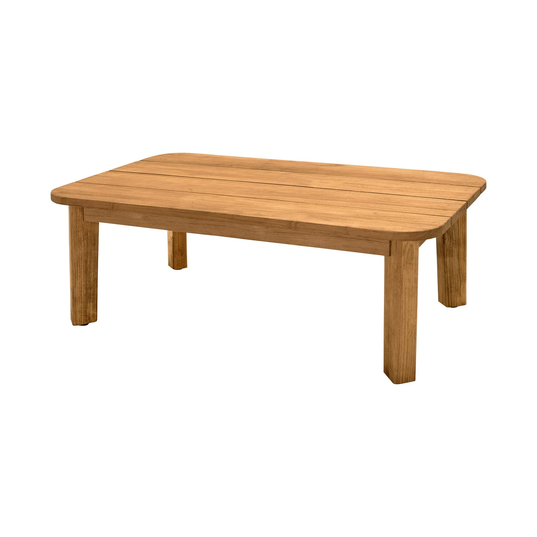 Bahamas Outdoor Rectangular Teak Wood Coffee Table - Image 2
