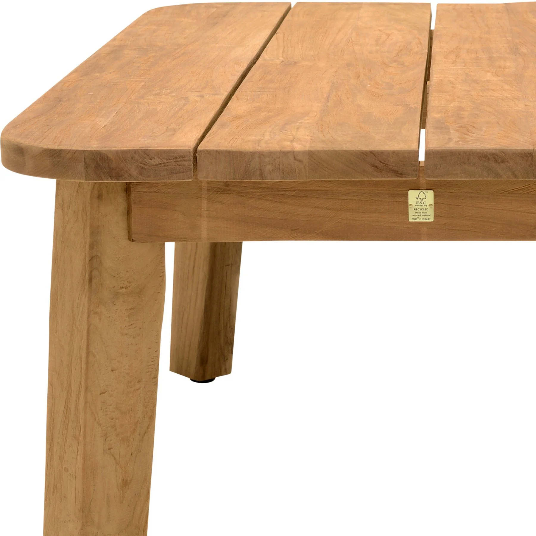 Bahamas Outdoor Rectangular Teak Wood Coffee Table - Image 6