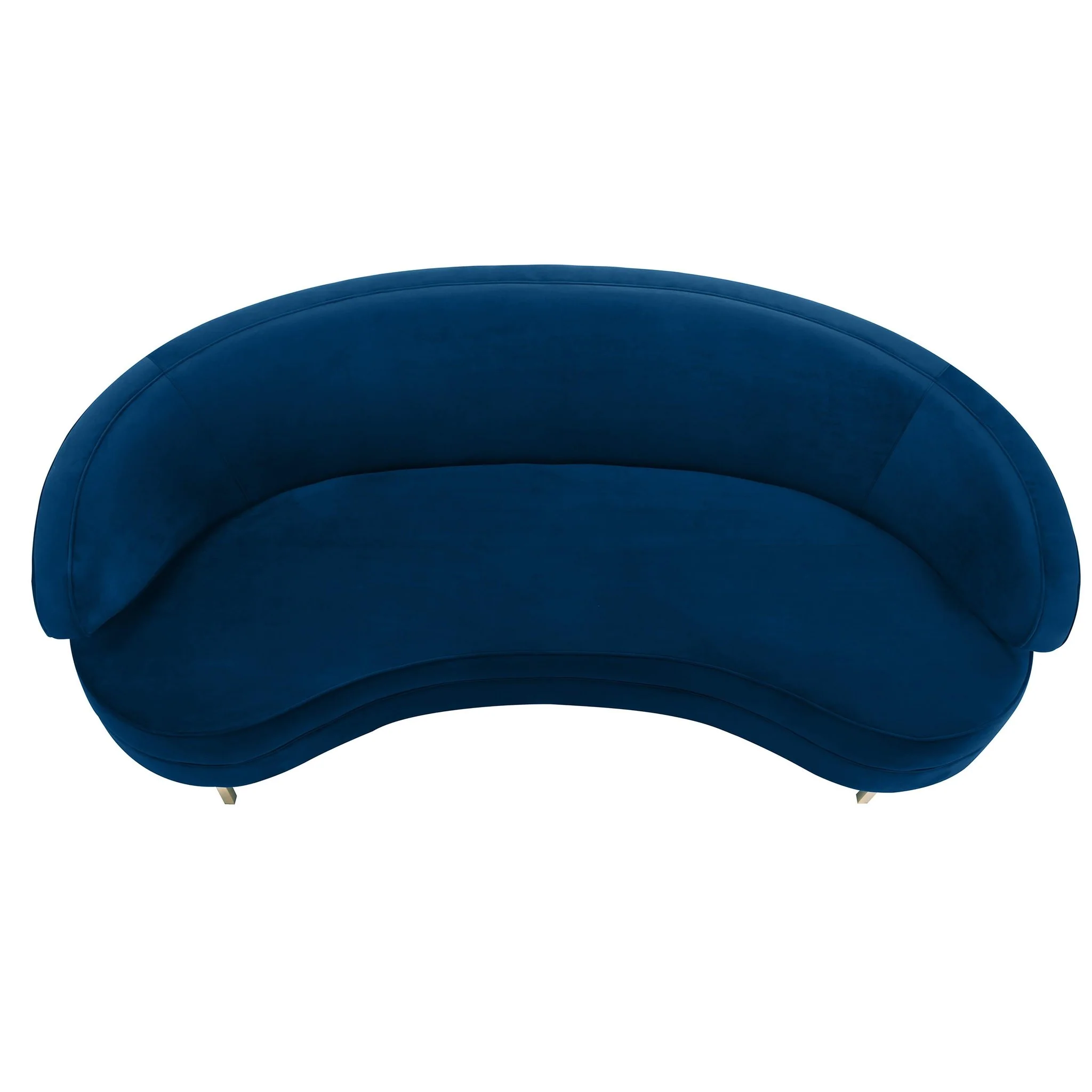 Baila Navy Velvet Sofa - Image 3