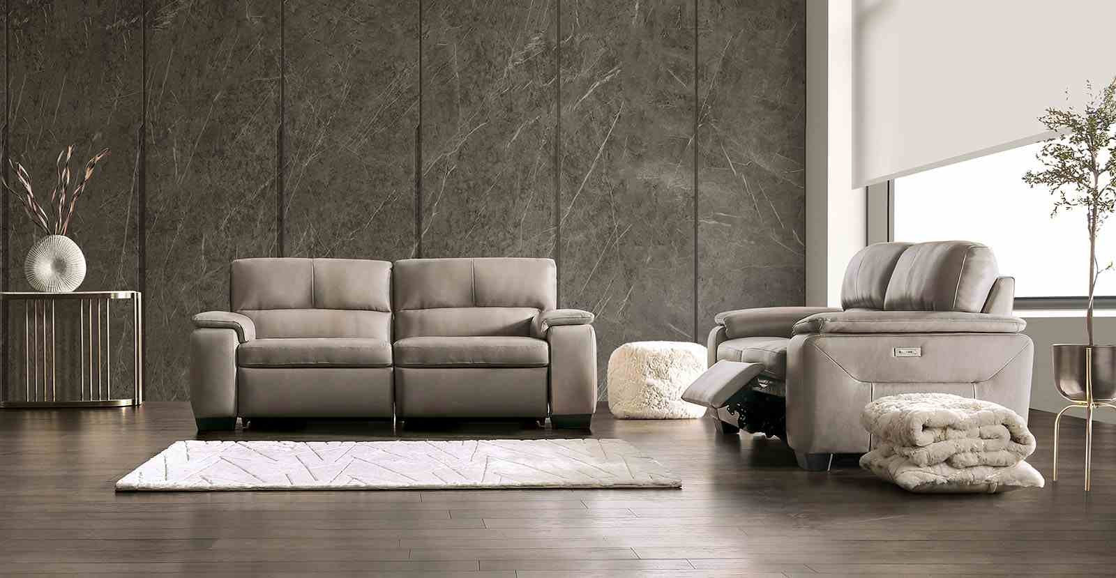 Balderico Power Loveseat, Taupe - Image 2
