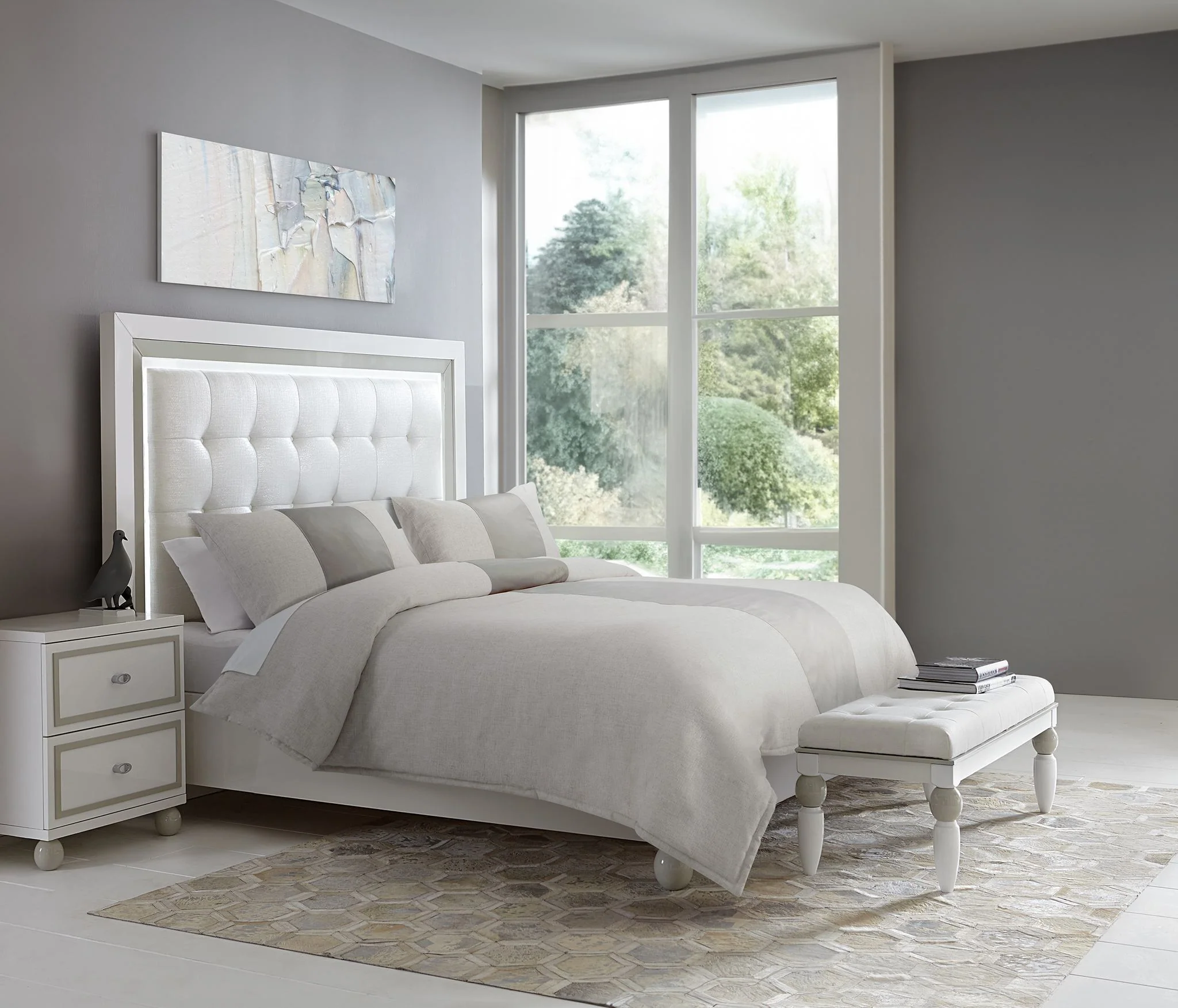 Baldwin 3-Piece King Comforter Set - Dove - Image 7