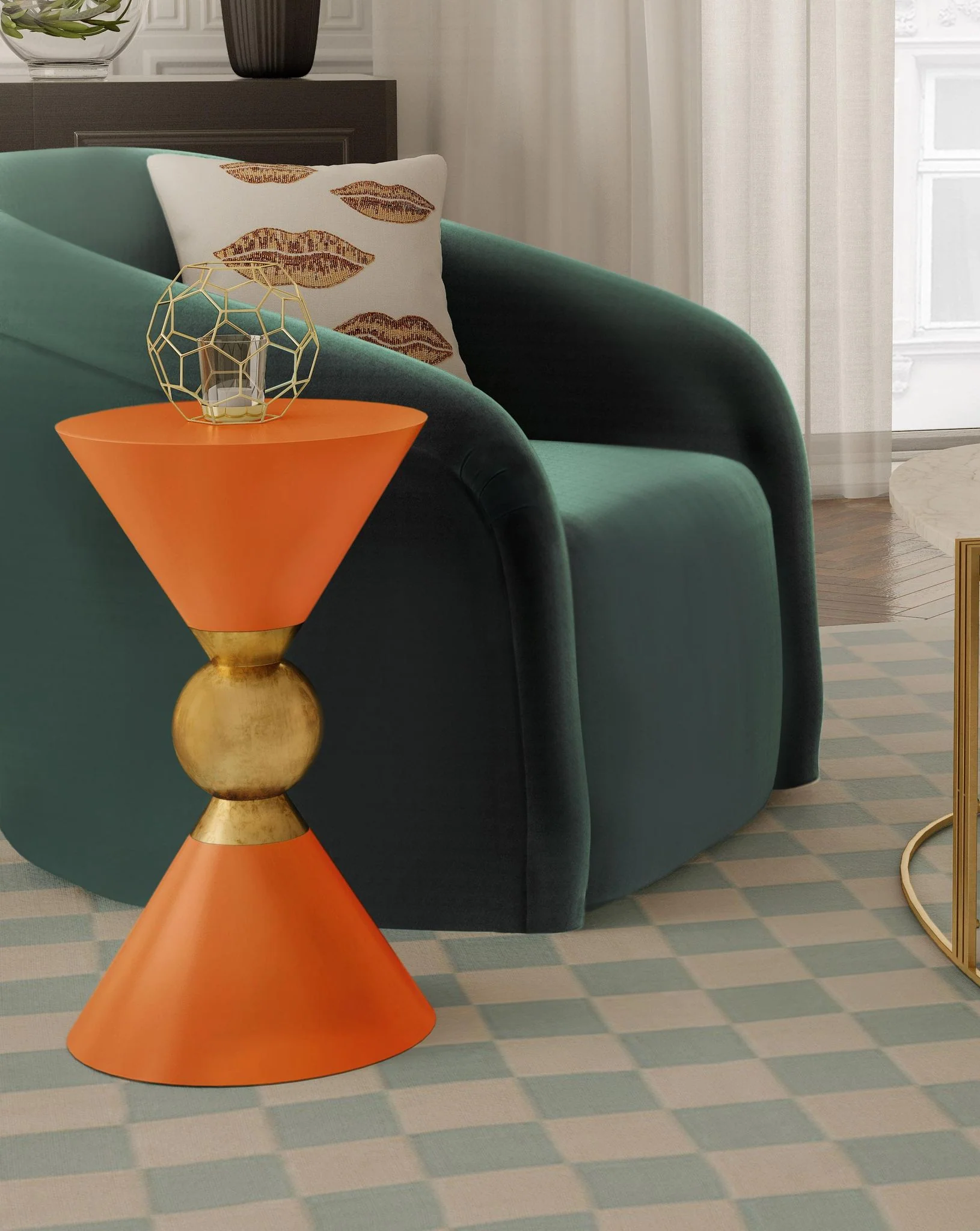 Balhi Orange Side Table - Image 5