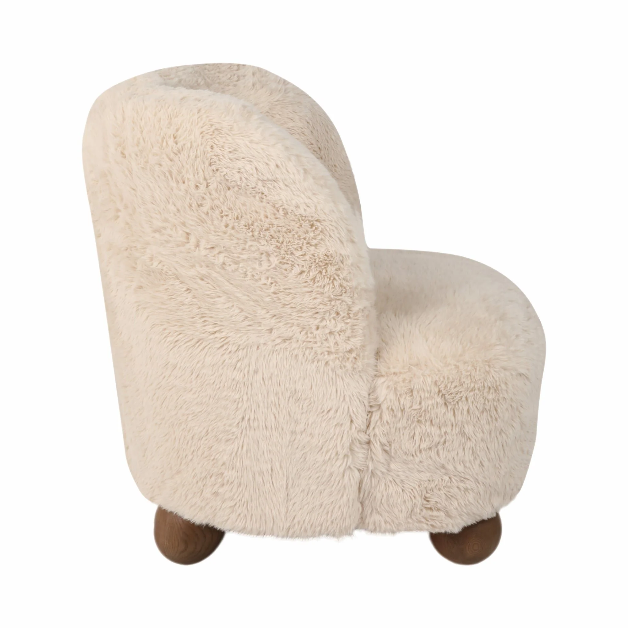 Ball-foot Accent Chair, Ivory - Image 3