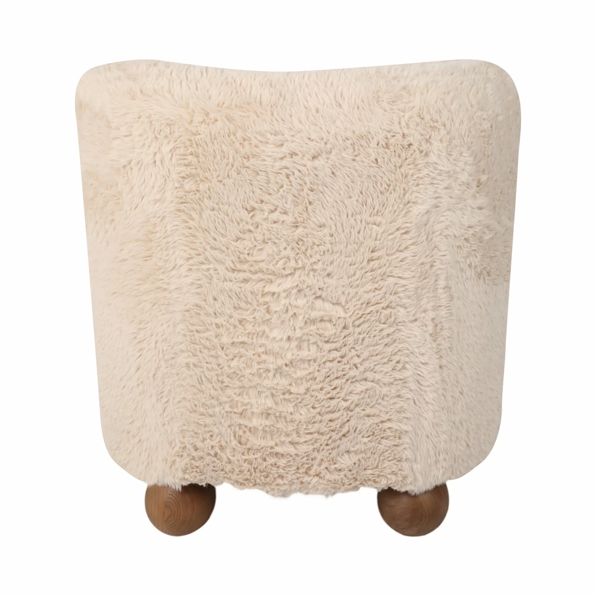 Ball-foot Accent Chair, Ivory - Image 4