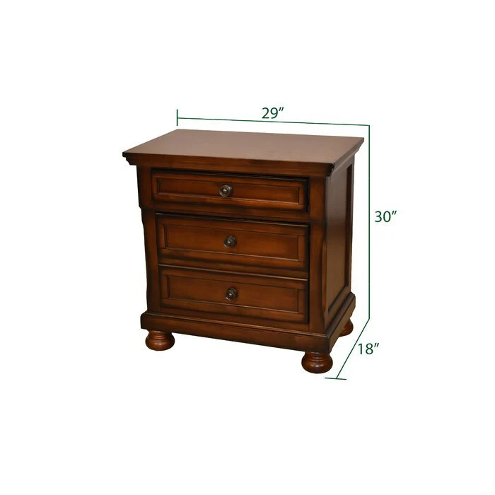Baltimore 5 Pc Queen Bed Dark Walnut - Image 15