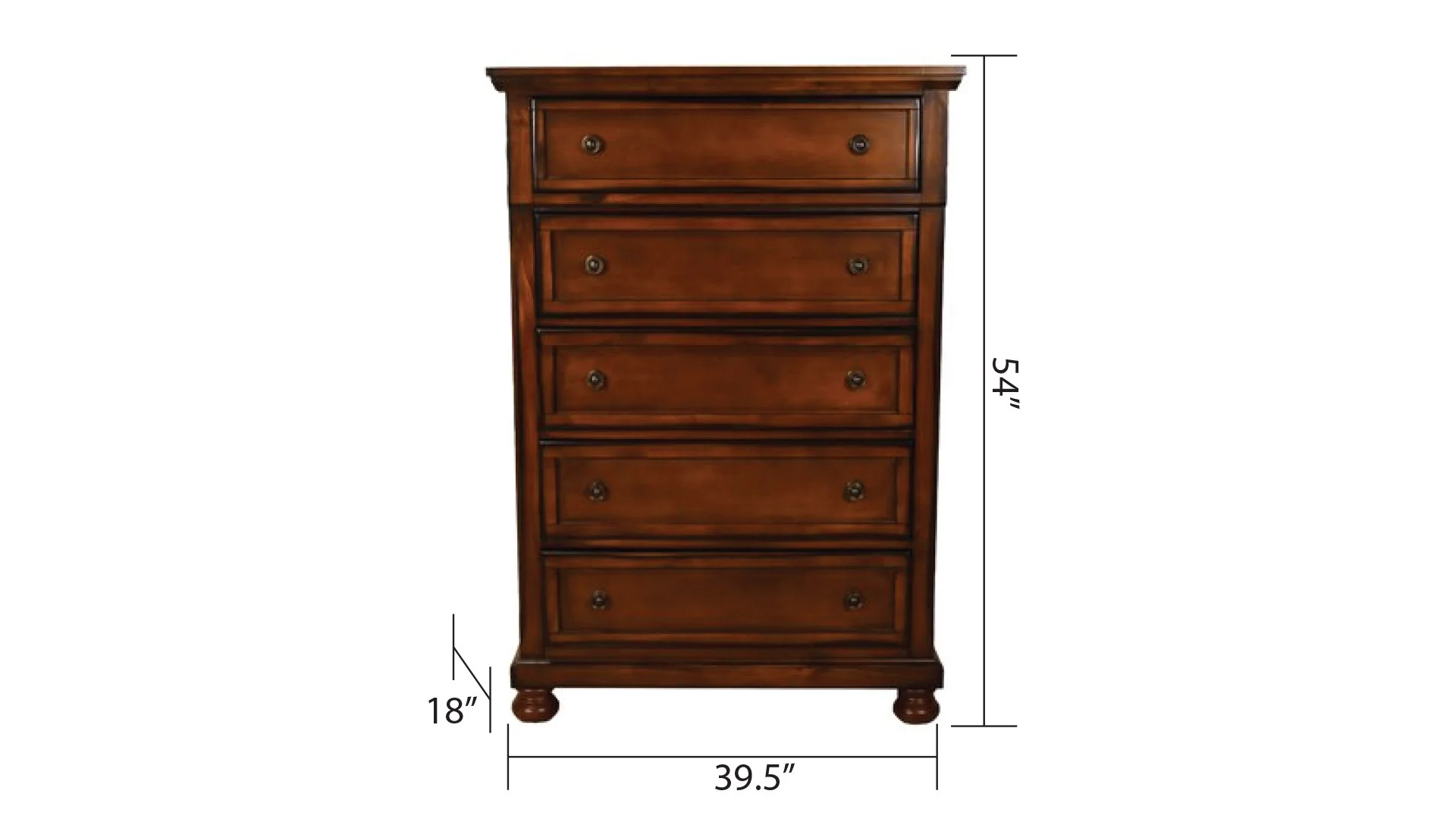 Baltimore 5 Pc Queen Bed Dark Walnut - Image 19