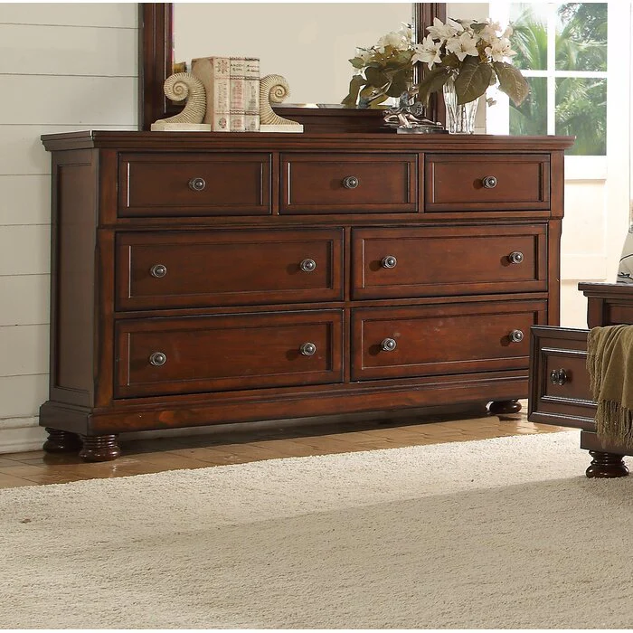 Baltimore 5 Pc Queen Bed Dark Walnut - Image 6