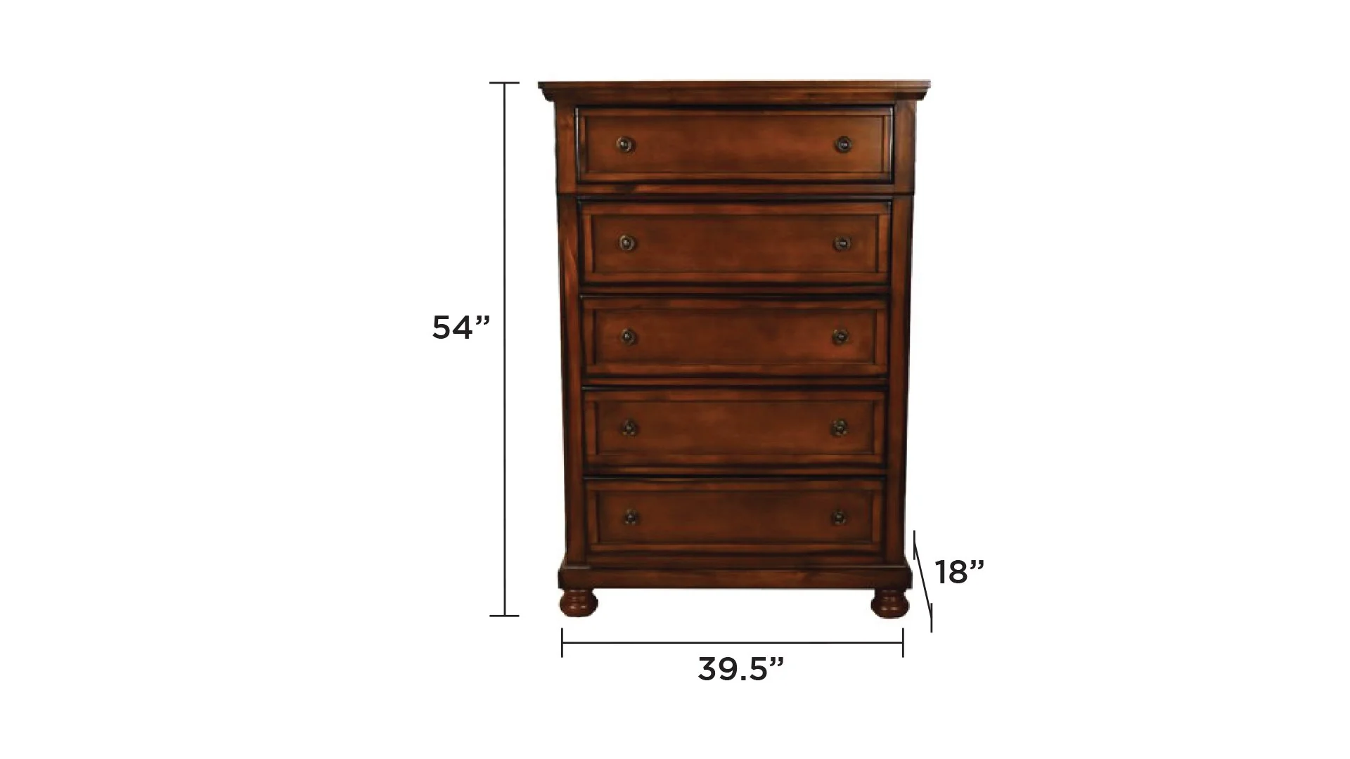 Baltimore Chest Dark Walnut - Image 4
