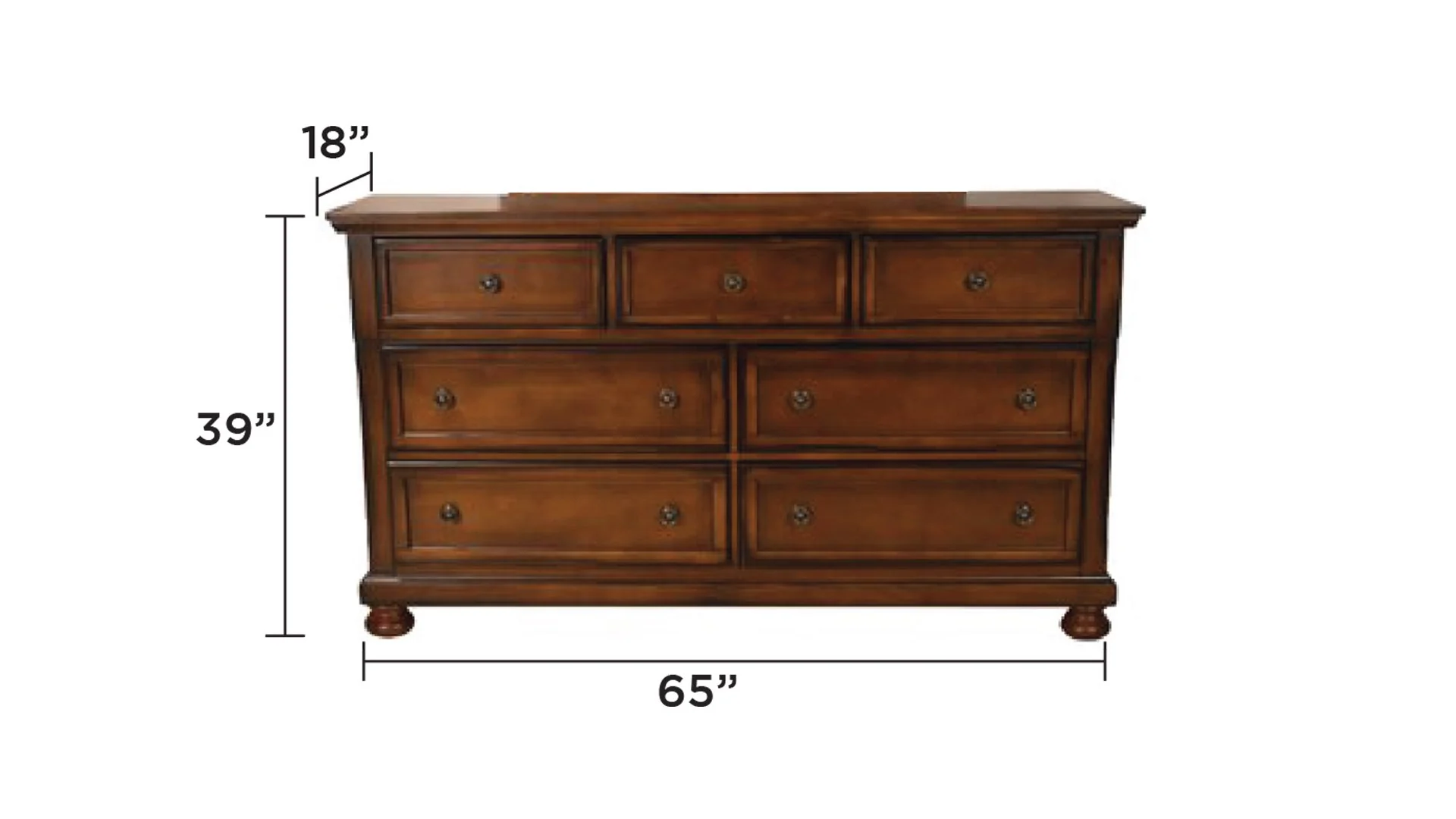 Baltimore Dresser Dark Walnut - Image 6