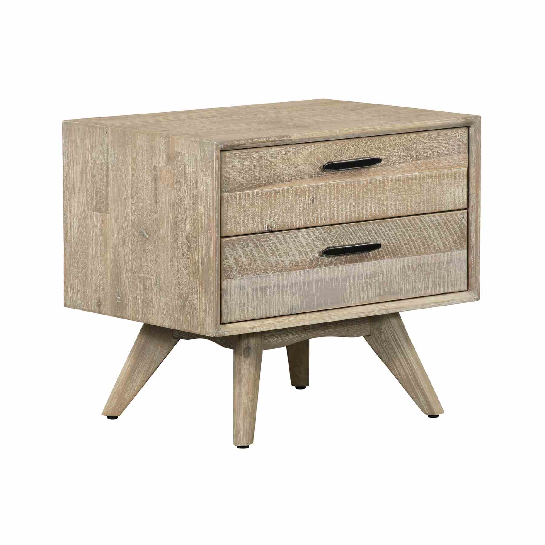 Baly 4 Piece Acacia King Platform Bedroom Set with Dresser and Nightstands - Image 5
