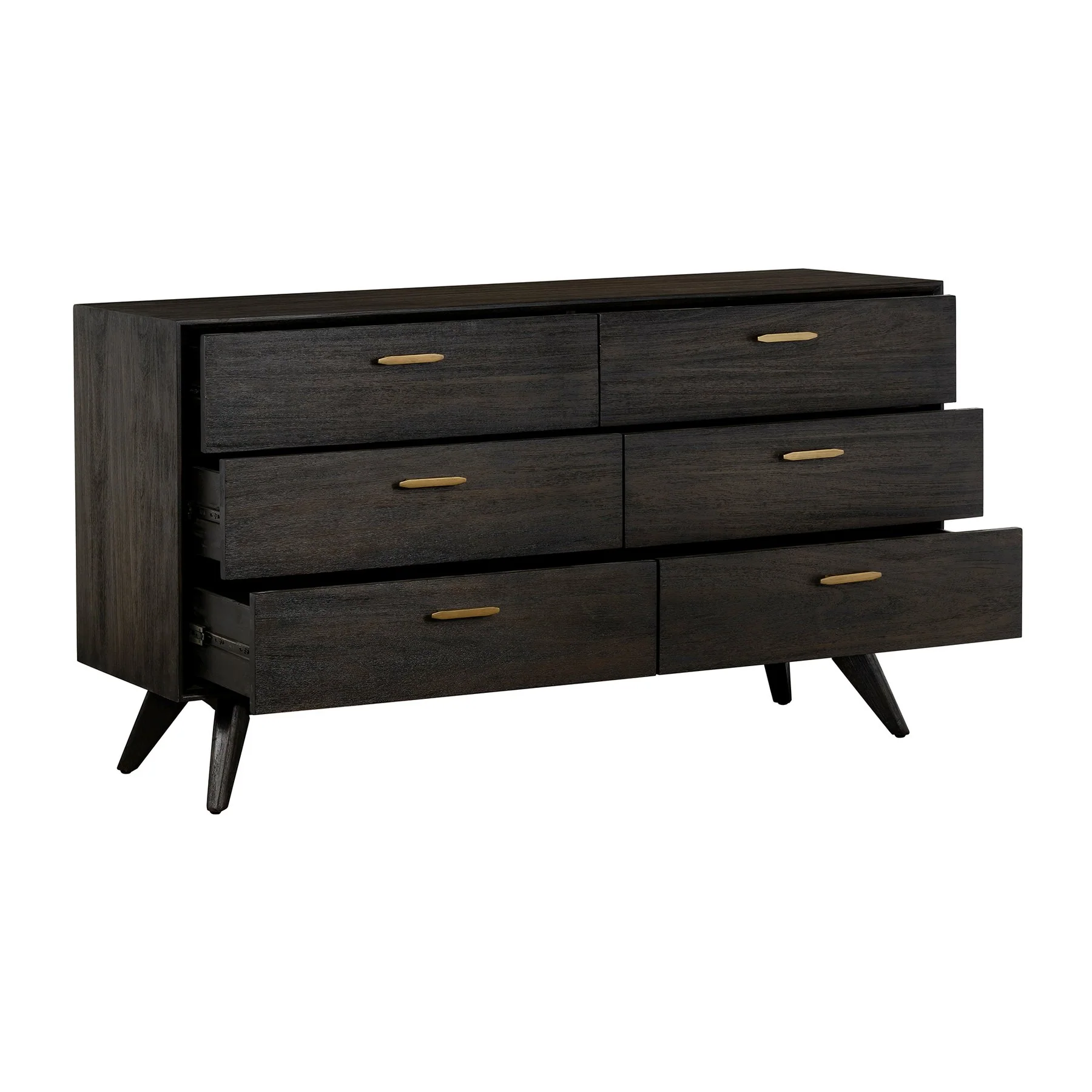 Baly 4 Piece Acacia Queen Loft Bedroom Set with Dresser and Nightstands - Image 7