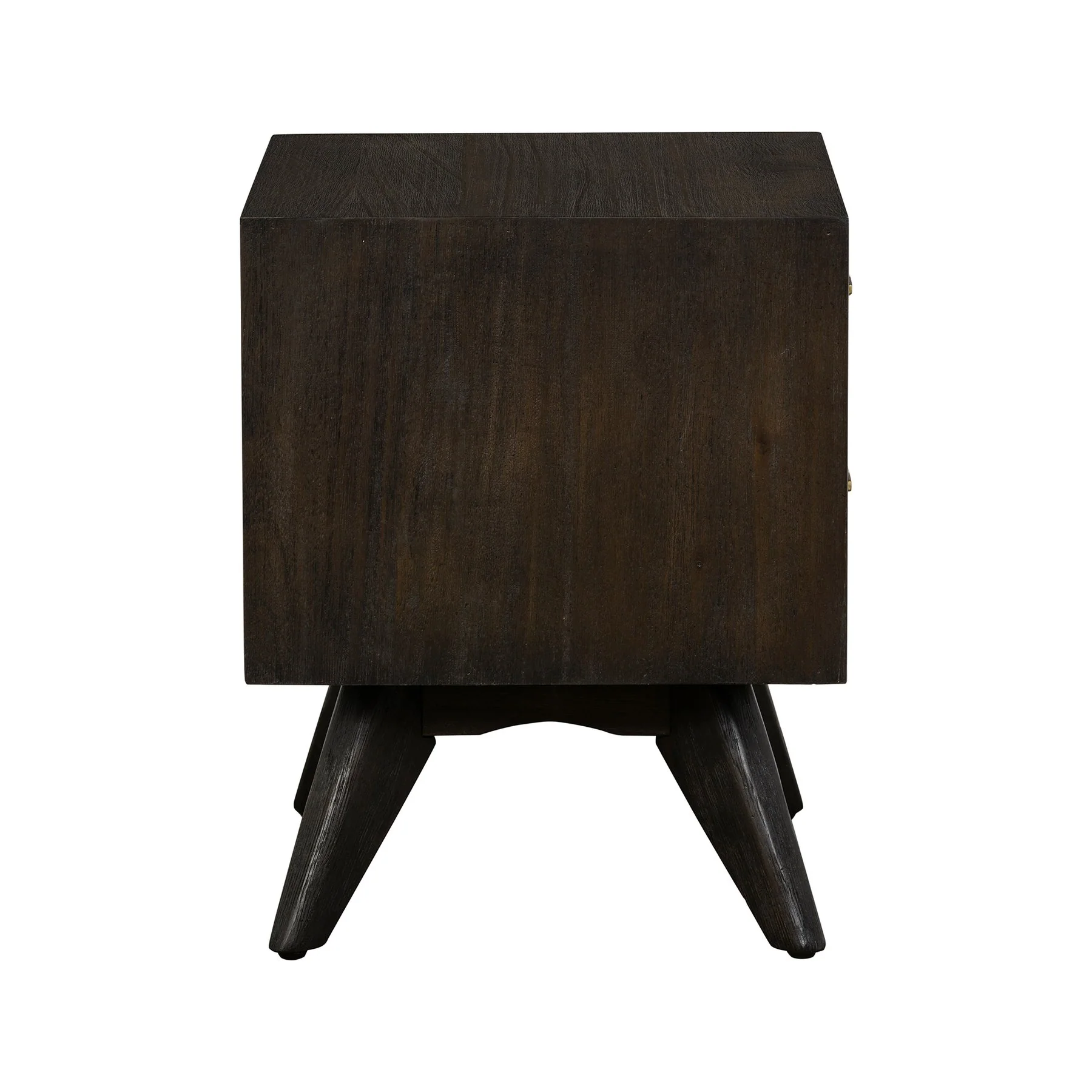Baly Acacia Mid-Century 2 Drawer Night stand - Image 4
