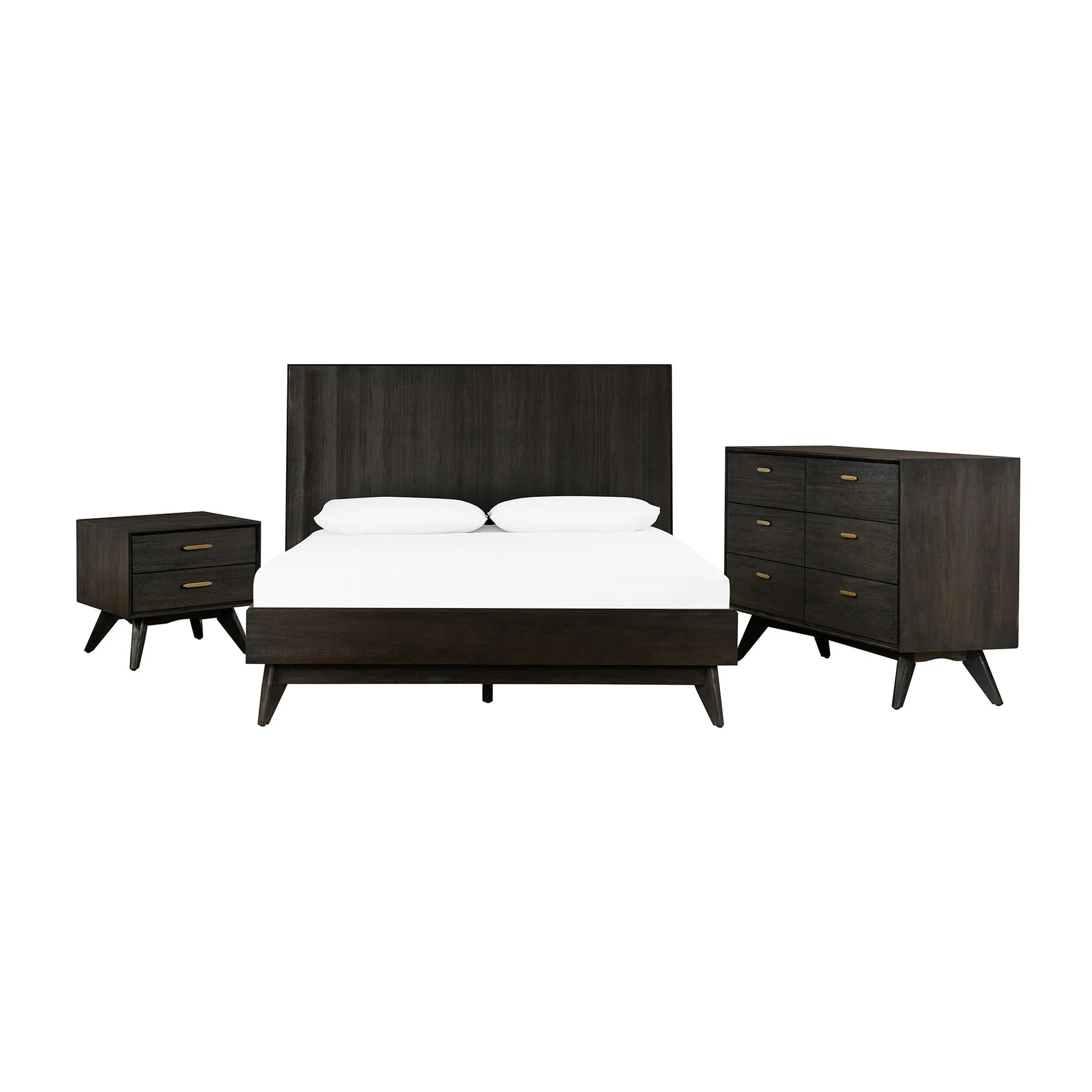Baly Acacia Mid-Century 6 Drawer Dresser - Image 10