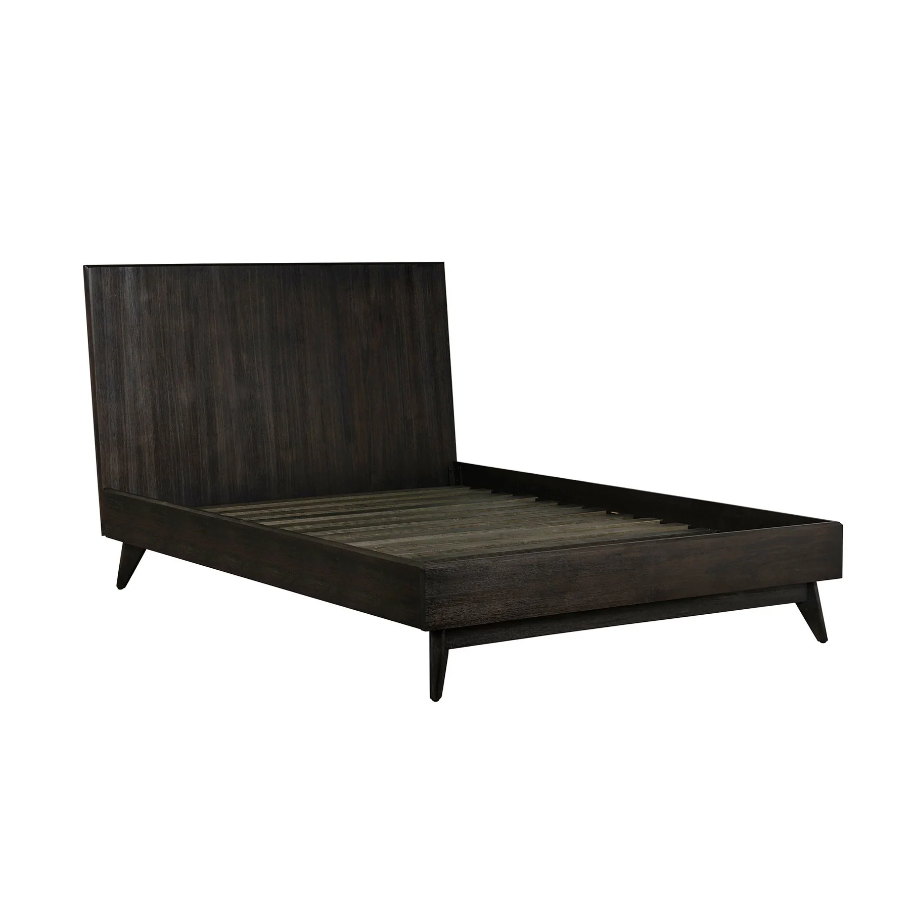 Baly Acacia Mid-Century Platform Queen Bed - Image 4