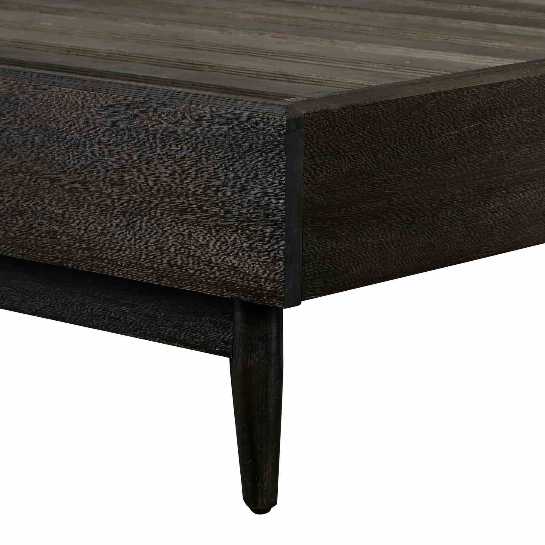 Baly Acacia Mid-Century Platform Queen Bed - Image 7