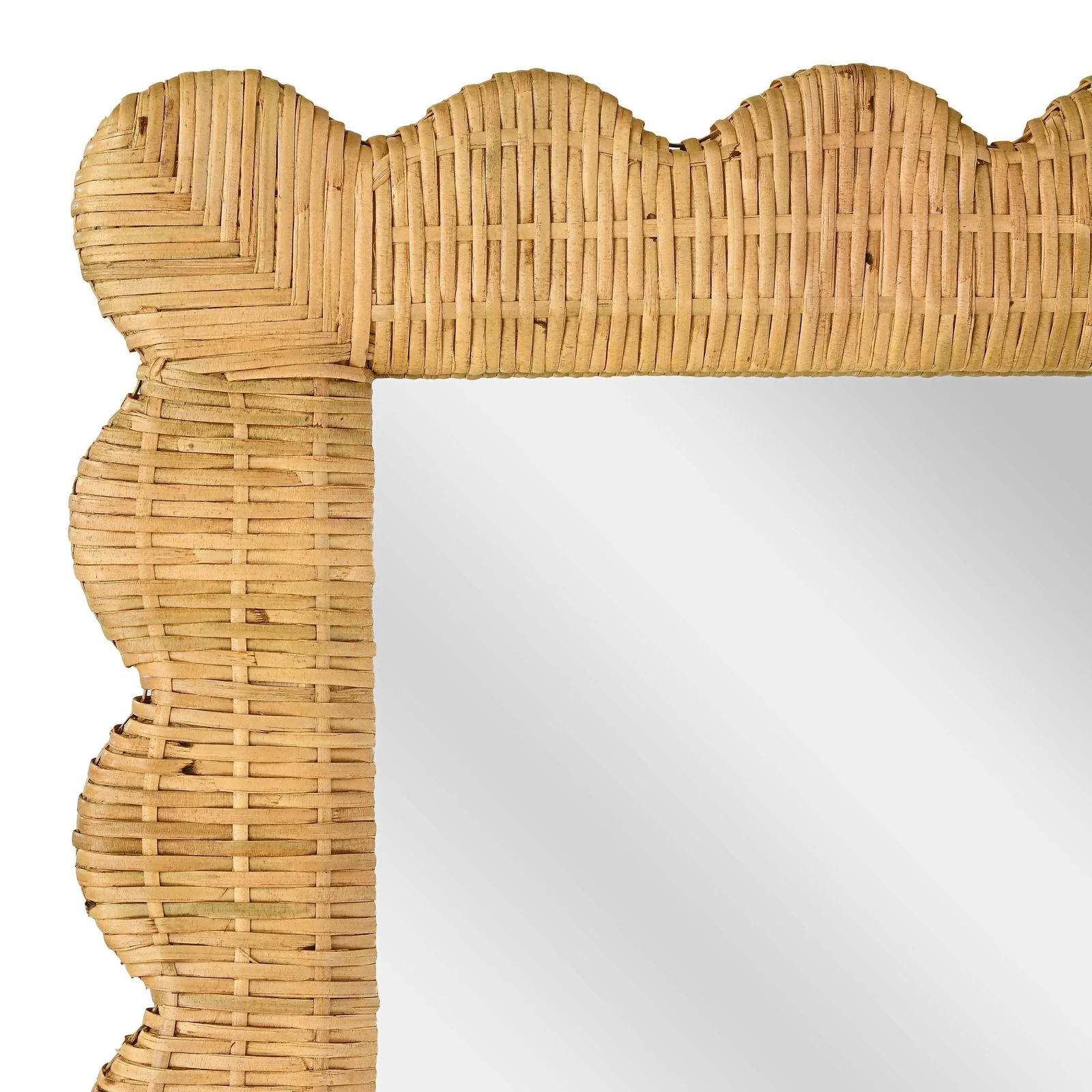 Bama Long Natural Rattan Wall Mirror - Image 5