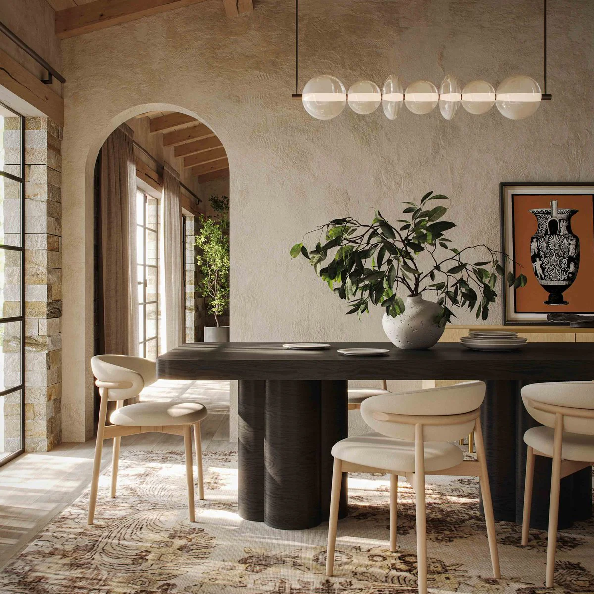 Bambi Black Ash Dining Table - Image 2