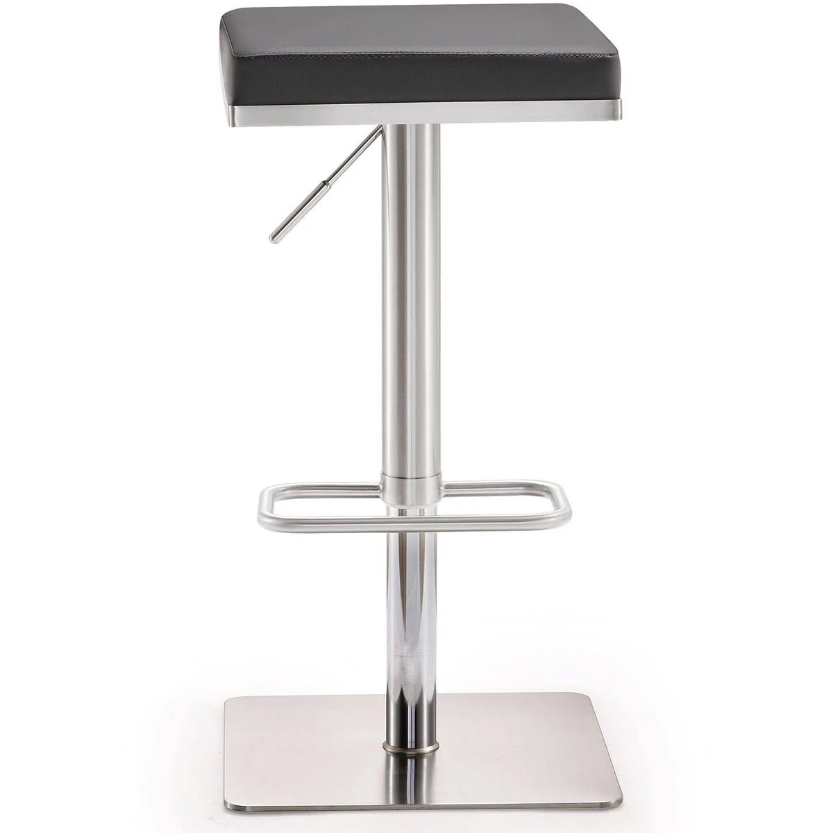 Bari Grey Stainless Steel Adjustable Barstool - Image 3