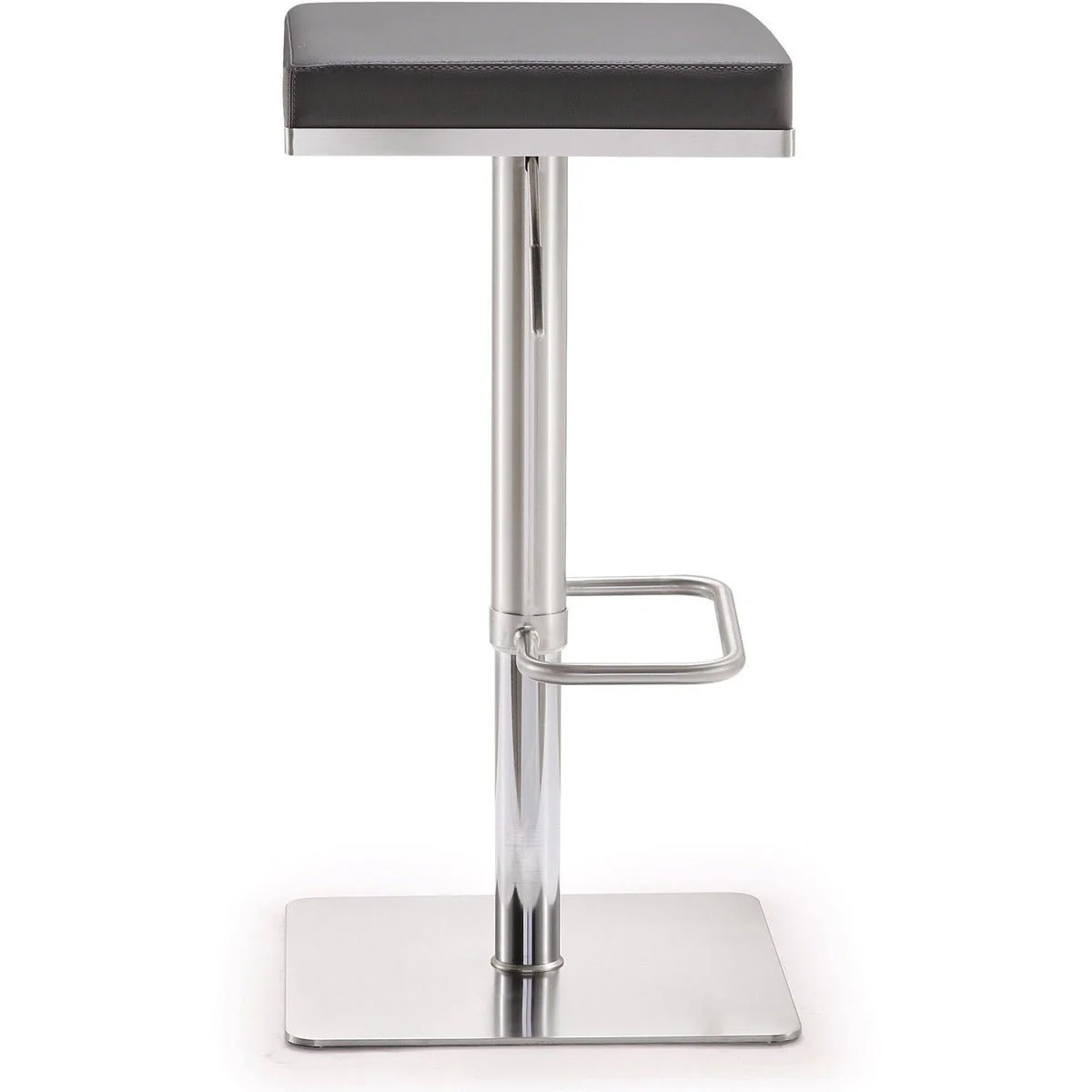 Bari Grey Stainless Steel Adjustable Barstool - Image 4