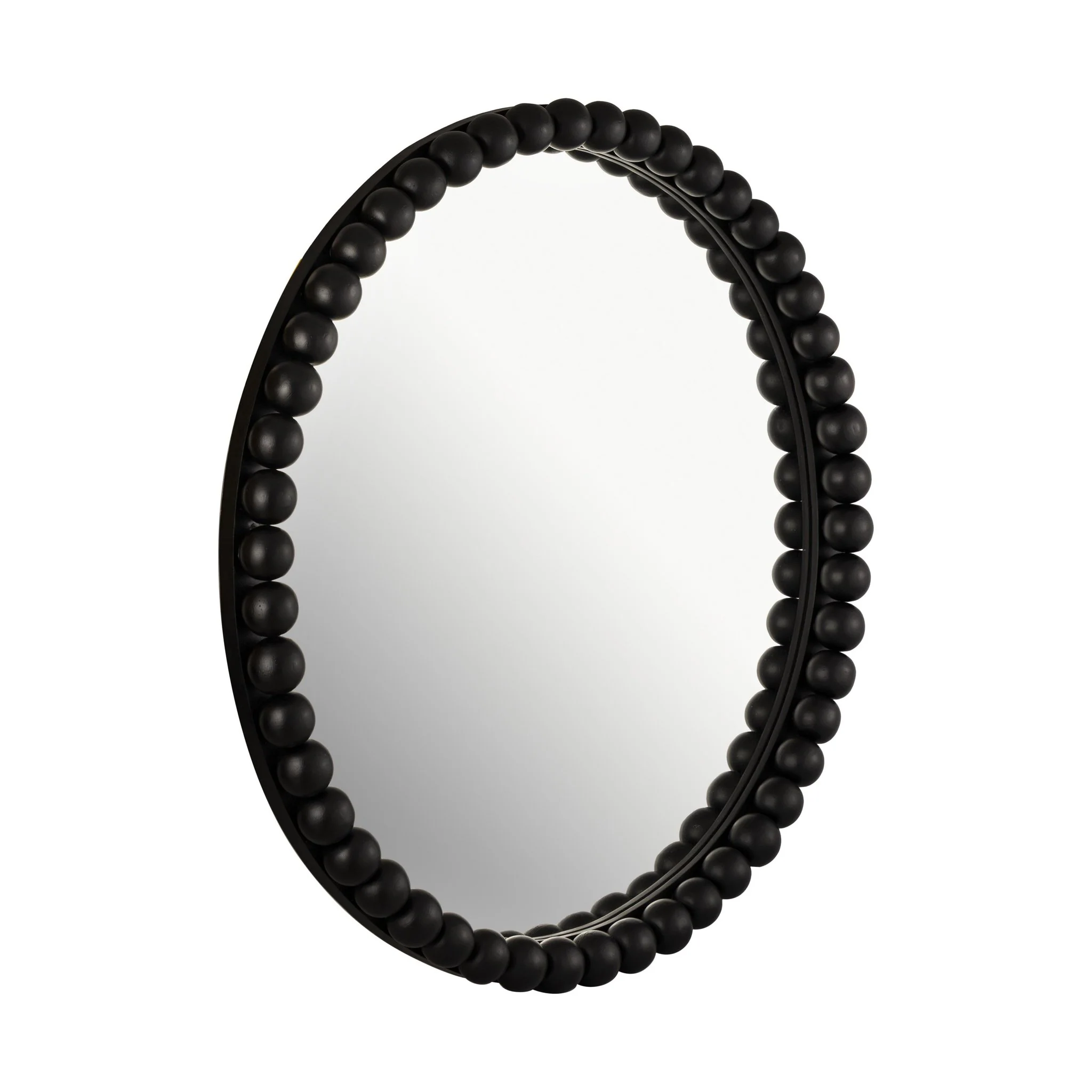 Baria Black Wooden Mirror - Image 3