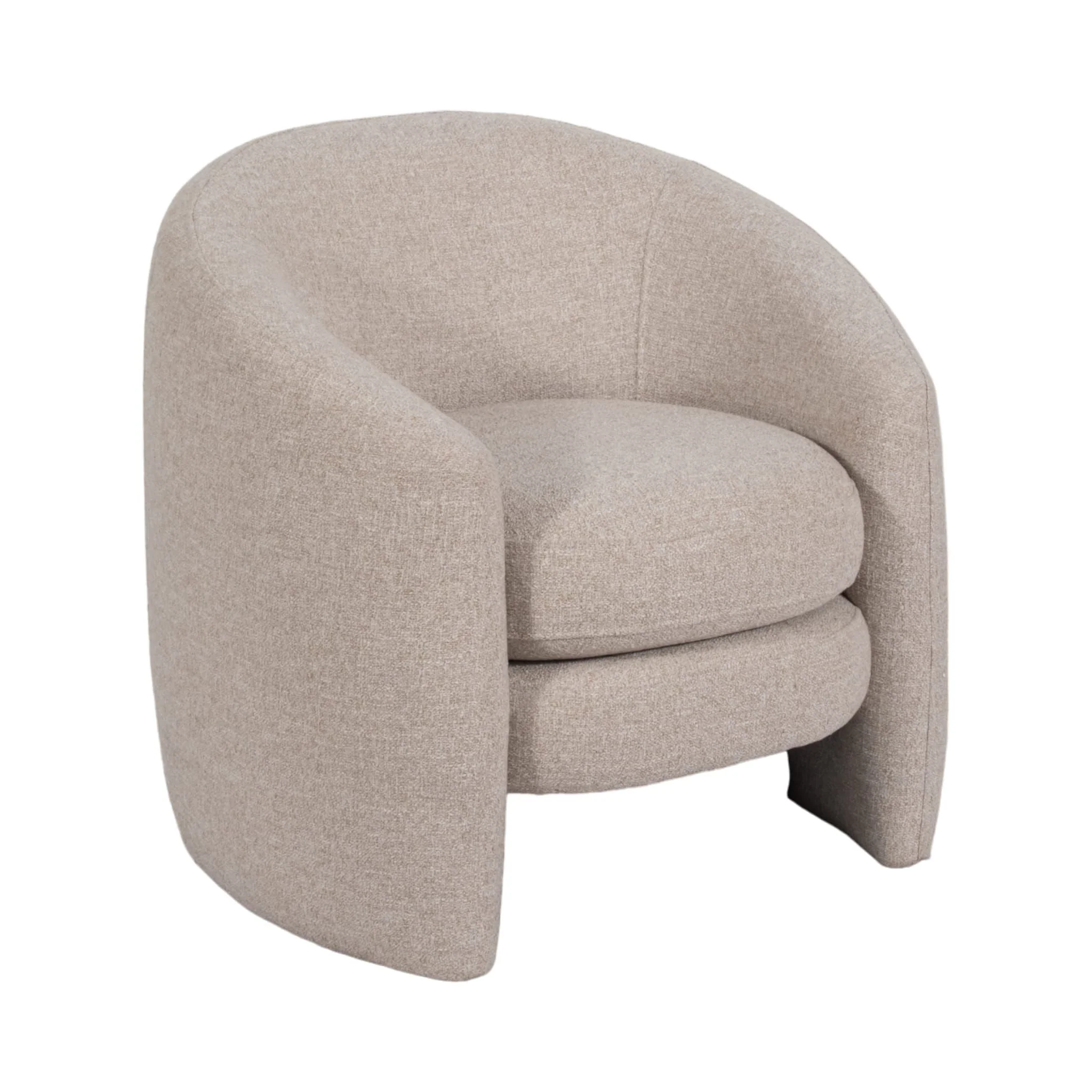 Barrel Arm Chair, Beige - Image 2