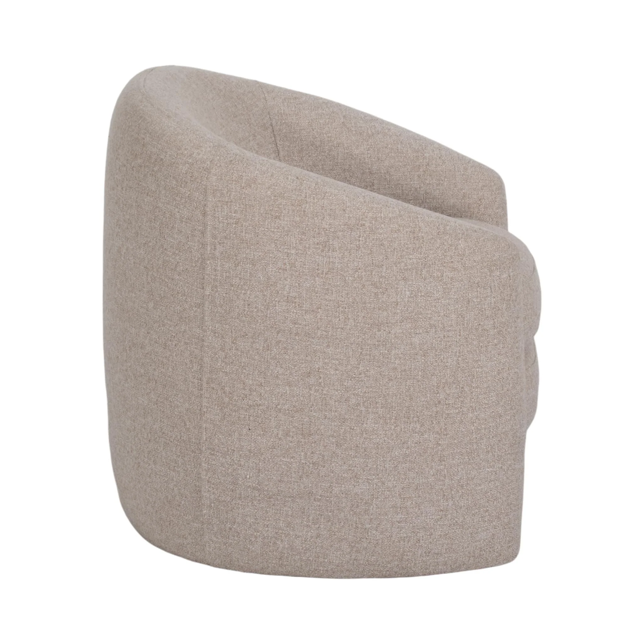 Barrel Arm Chair, Beige - Image 3