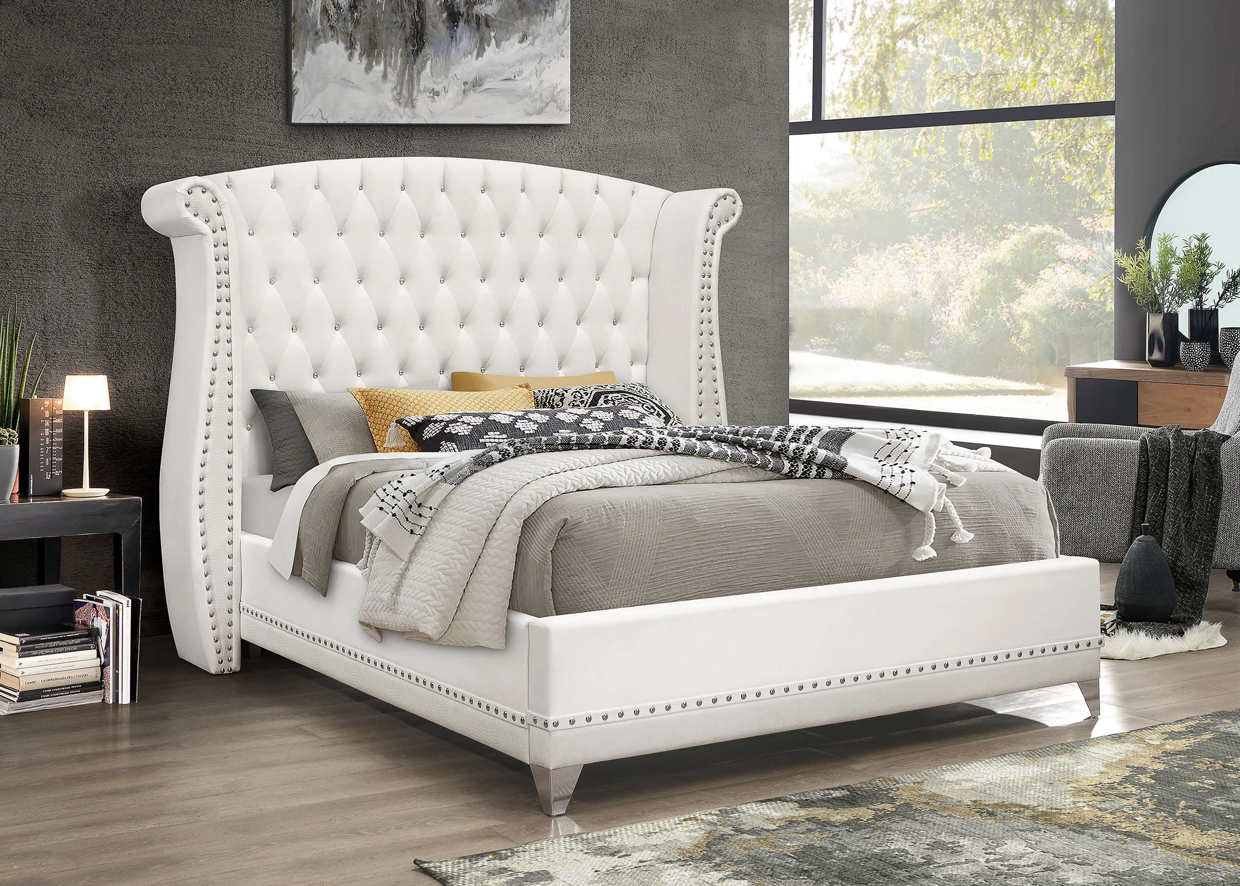 Barzini Wingback Platform Bed - Image 24