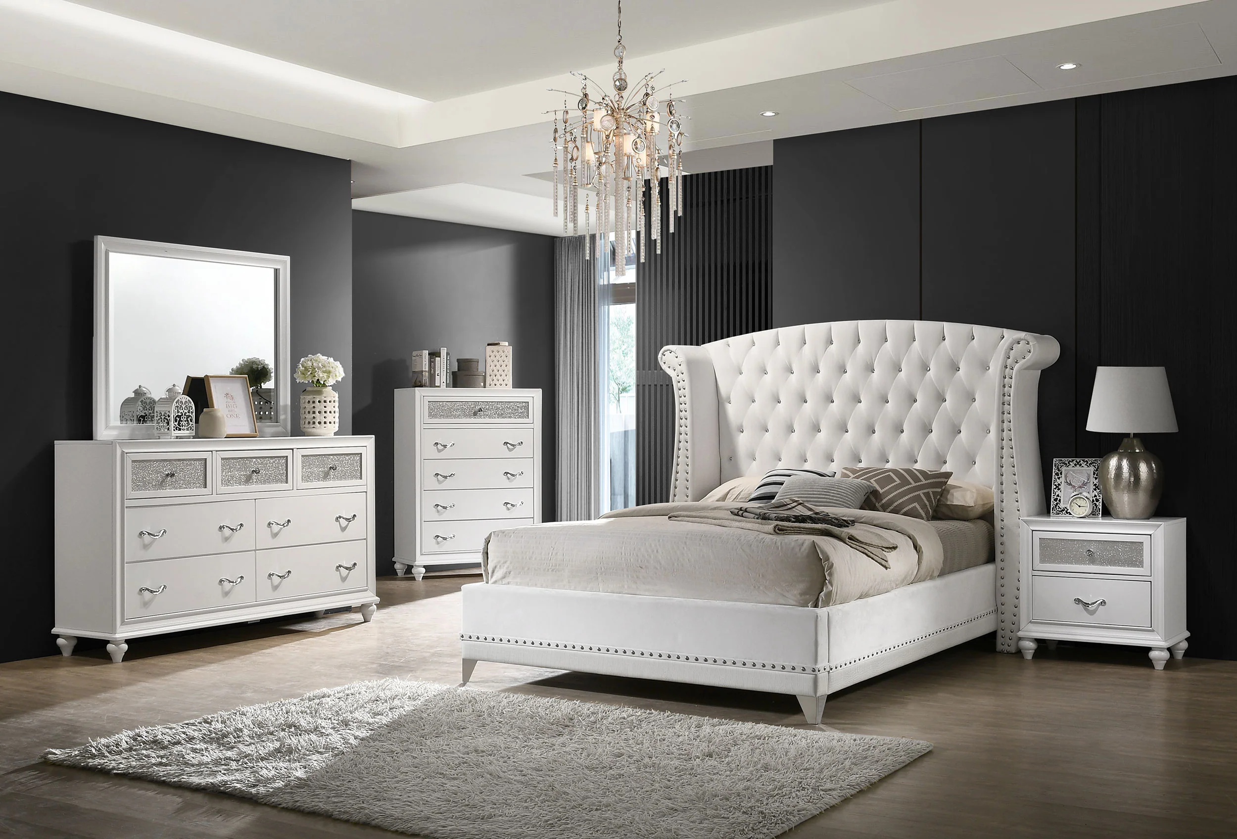 Barzini Wingback Platform Bed - Image 26
