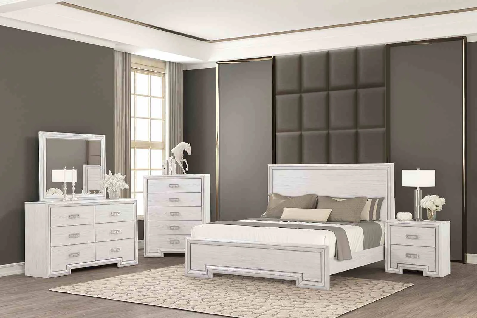 Basilone Dresser, Rustic White - Image 2