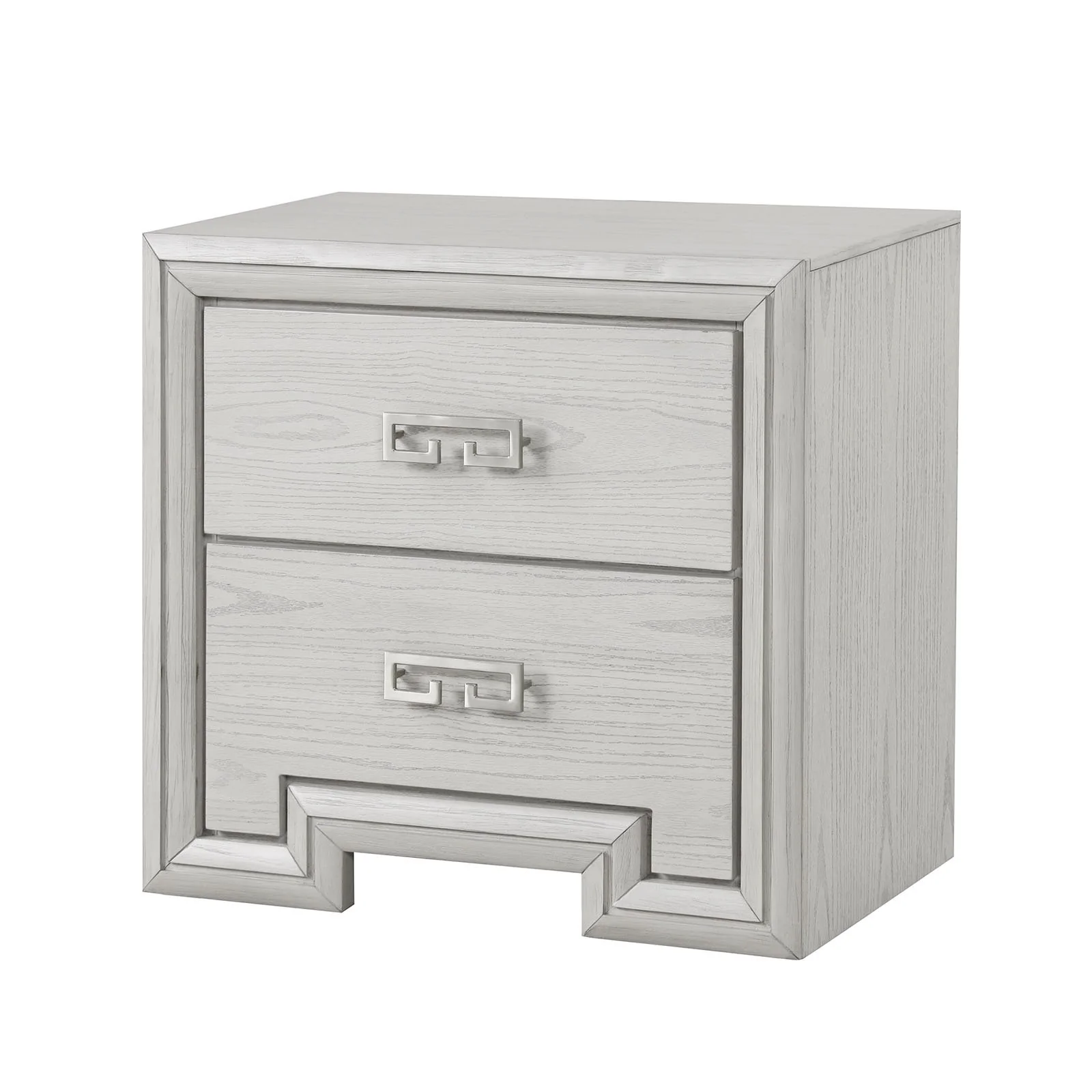 Basilone Nightstand, Rustic White - Image 3