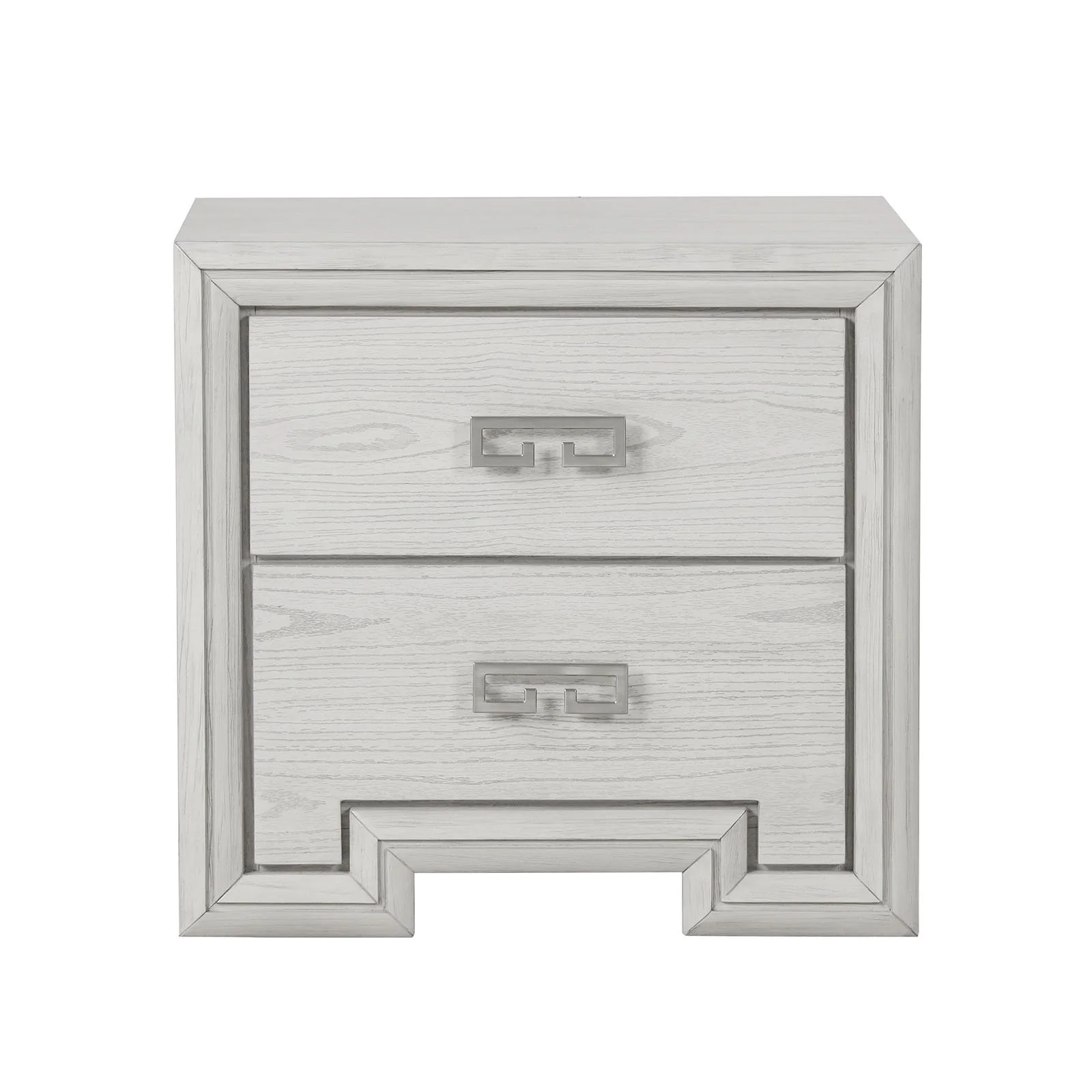 Basilone Nightstand, Rustic White - Image 4