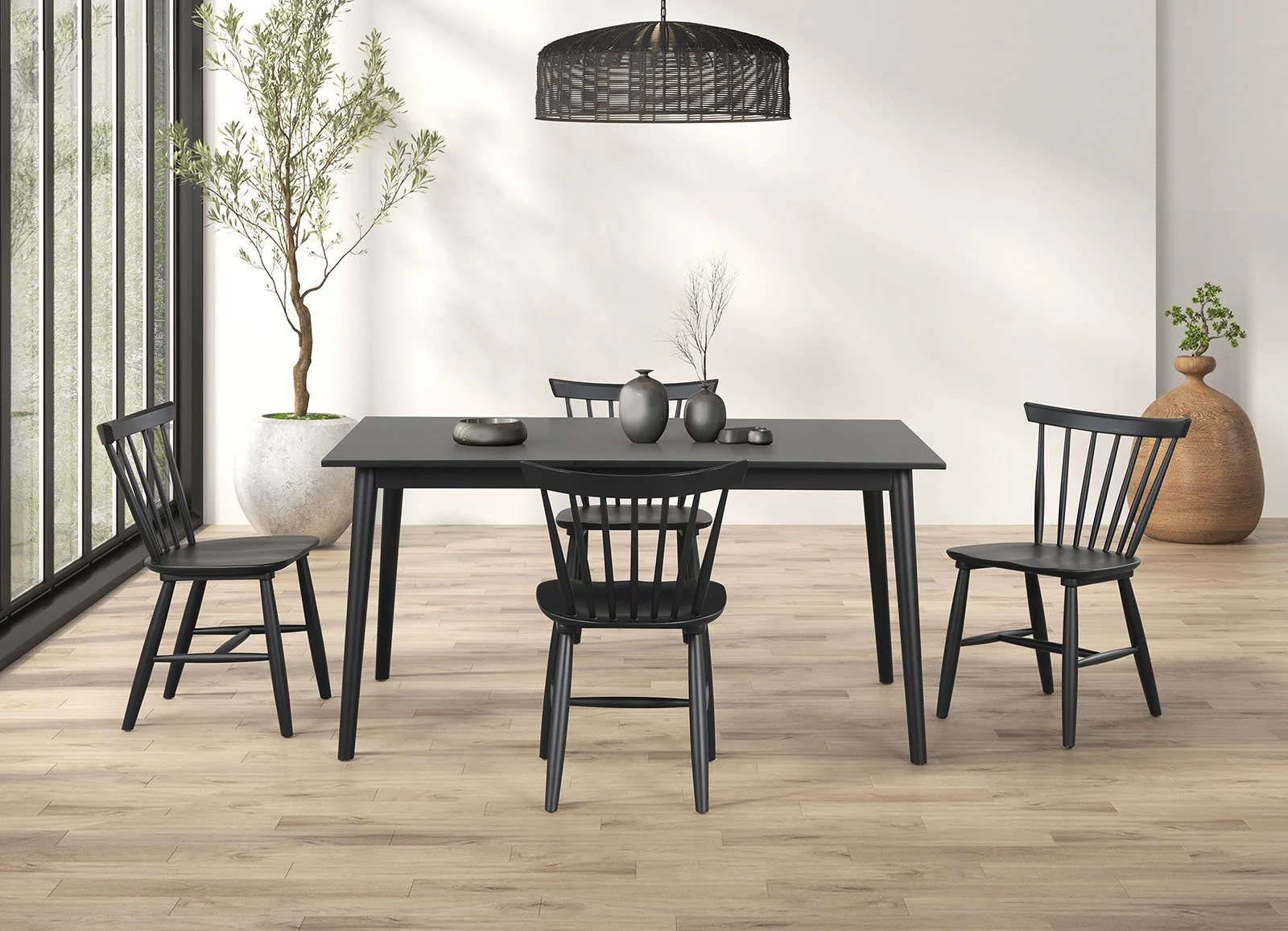 Beale Dining Table, Black - Image 2