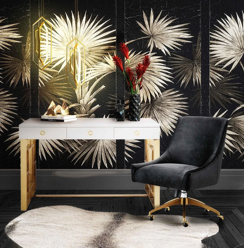 Beatrix Black Office Swivel Chair - Image 2