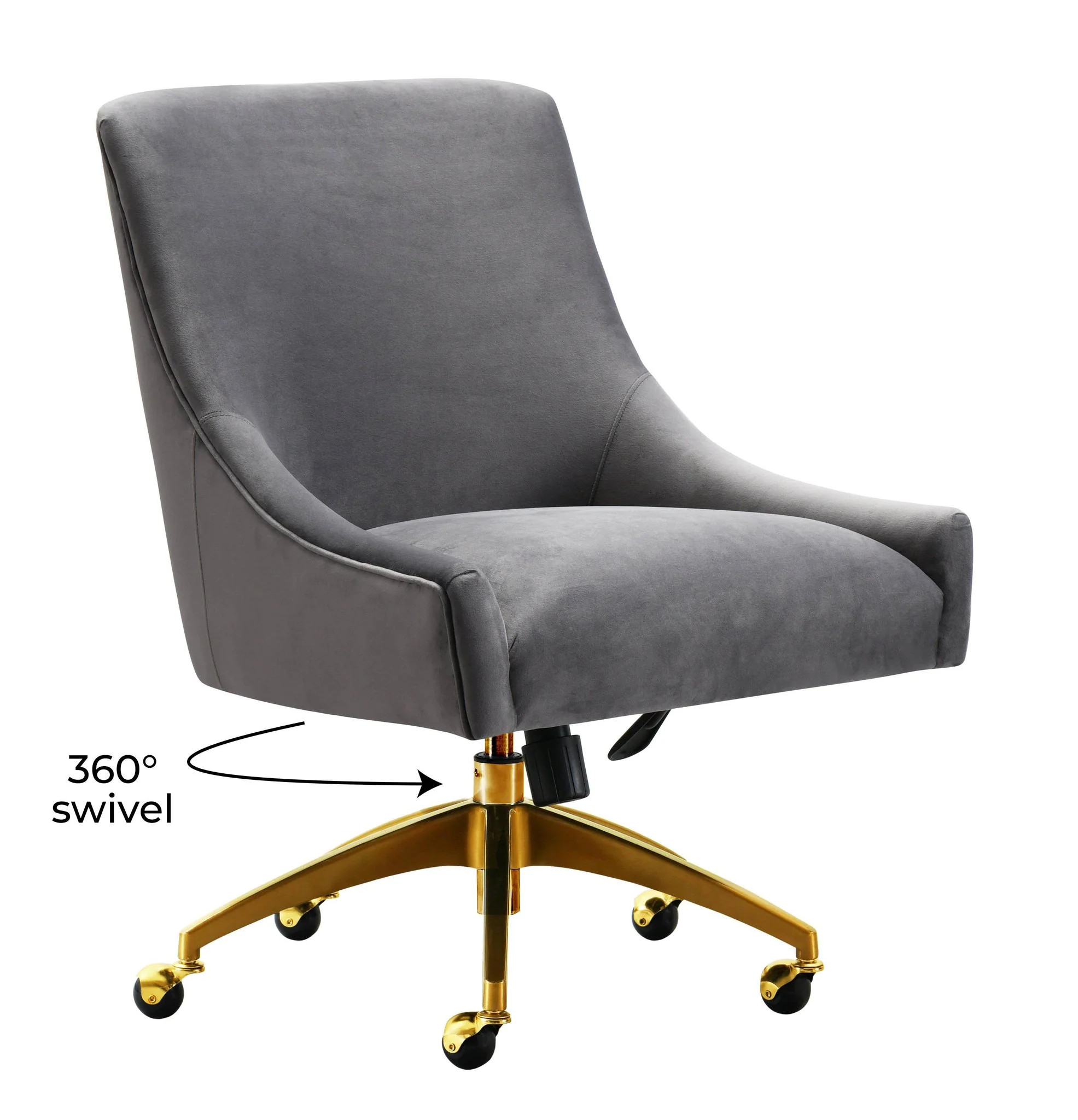 Beatrix Grey Office Swivel Chair - Image 6