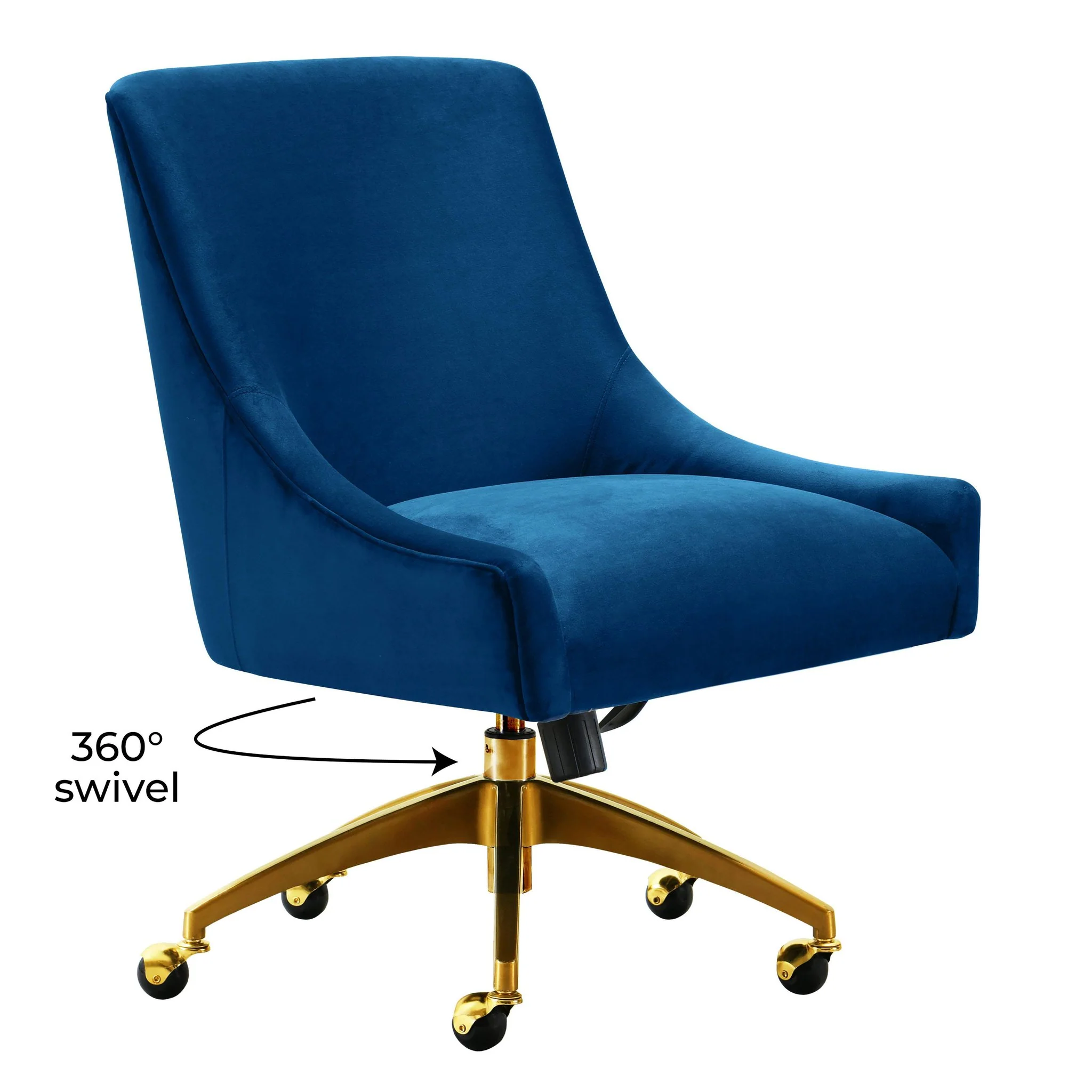Beatrix Navy Office Swivel Chair - Image 7