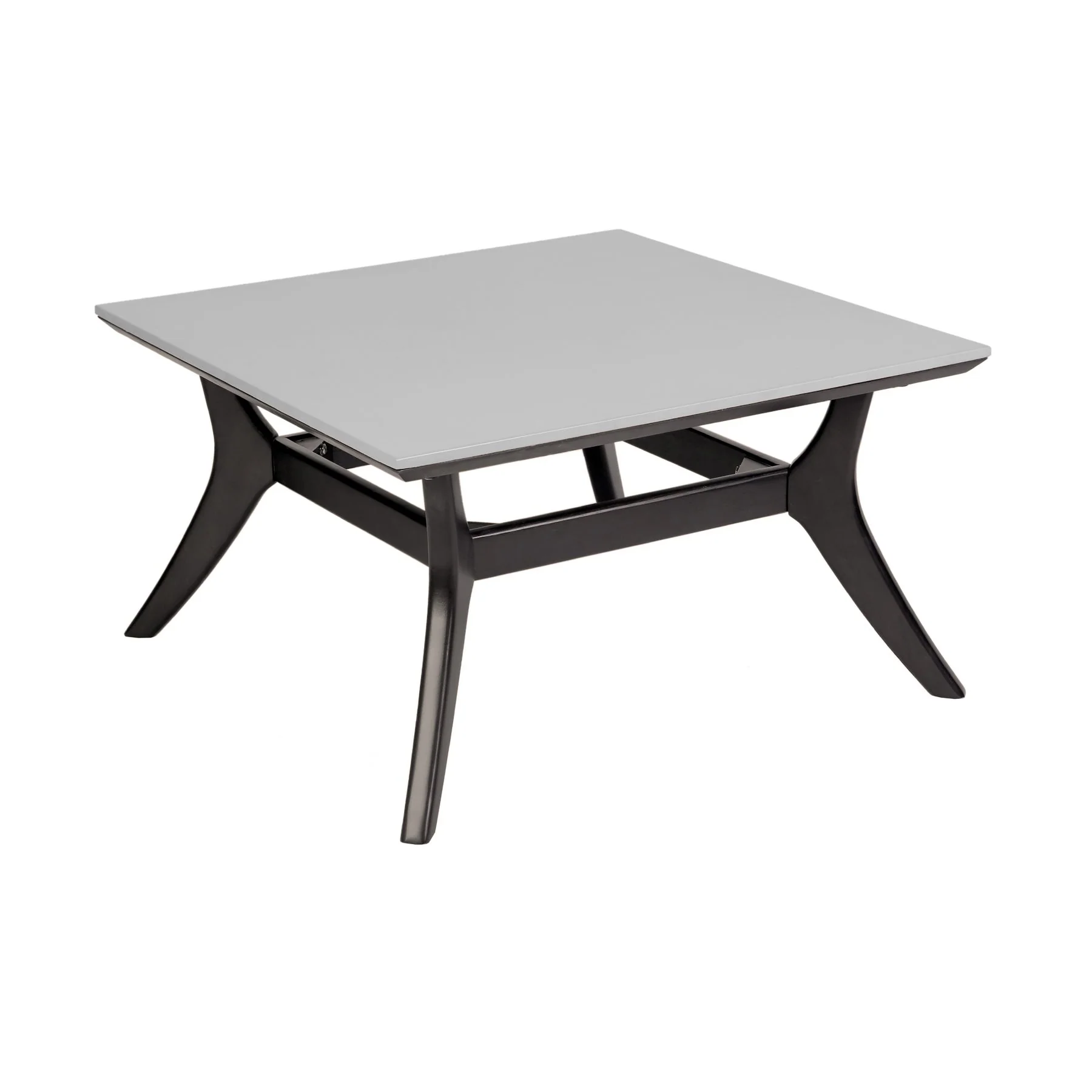 Beckham Outdoor Coffee Table in Dark Eucalyptus Wood and Super Stone - Image 2