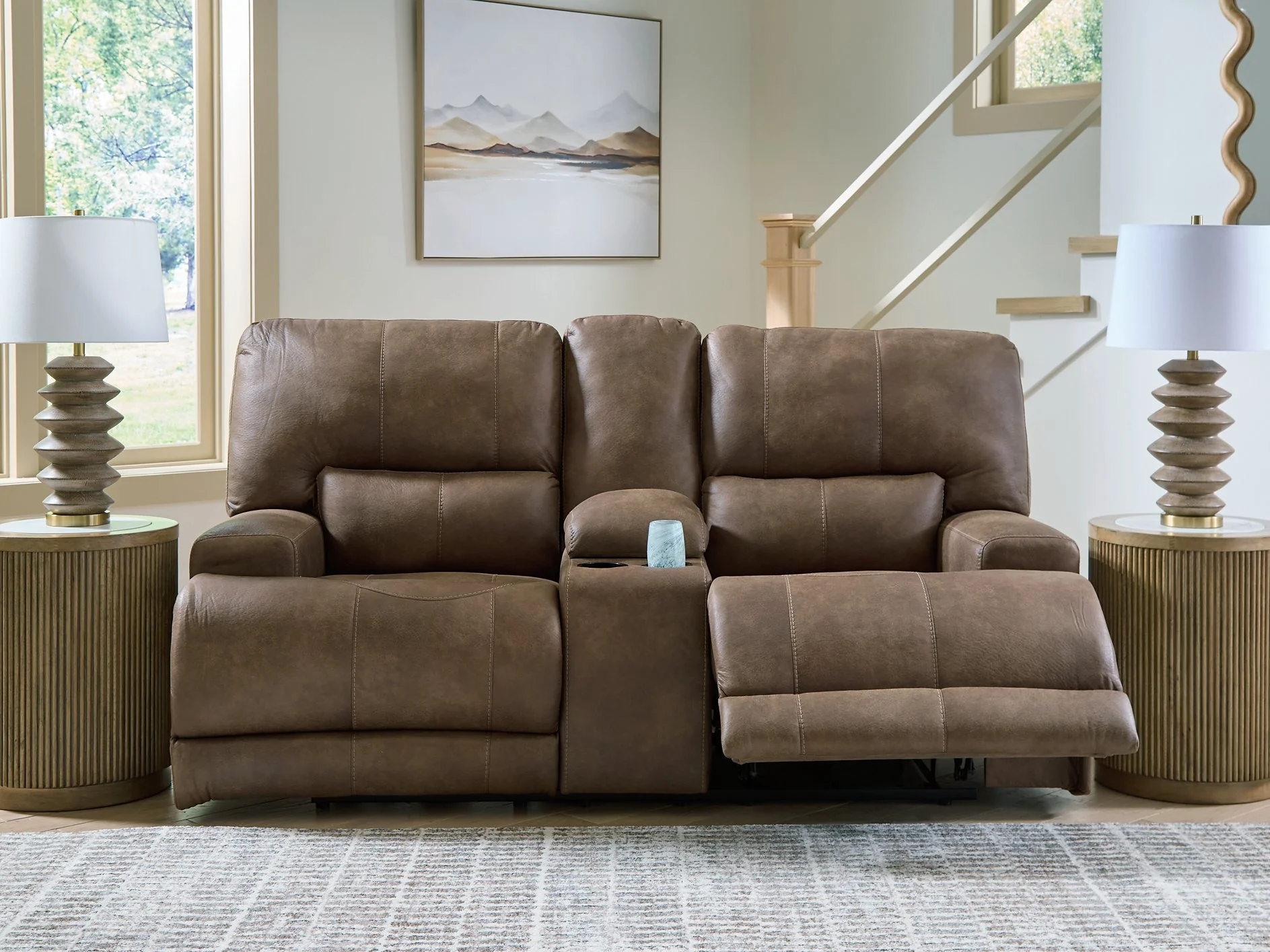 Beckley Place Power Reclining Loveseat with Console - Image 8