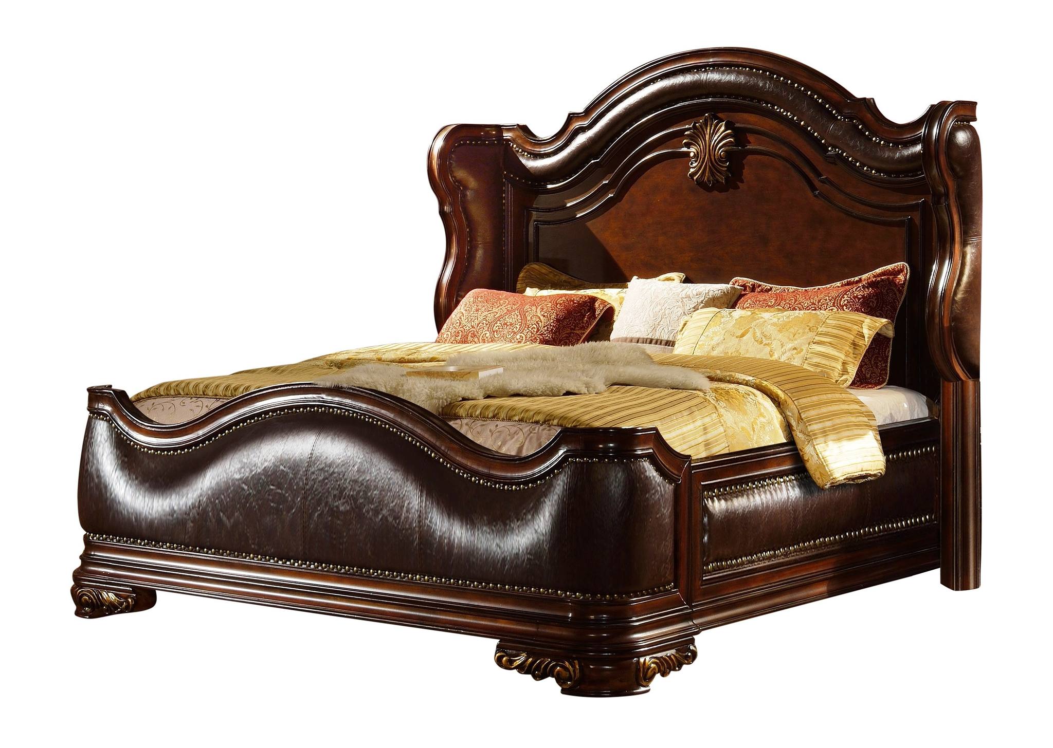 Bella 4 Pc Queen Bed Dark Walnut - Image 3