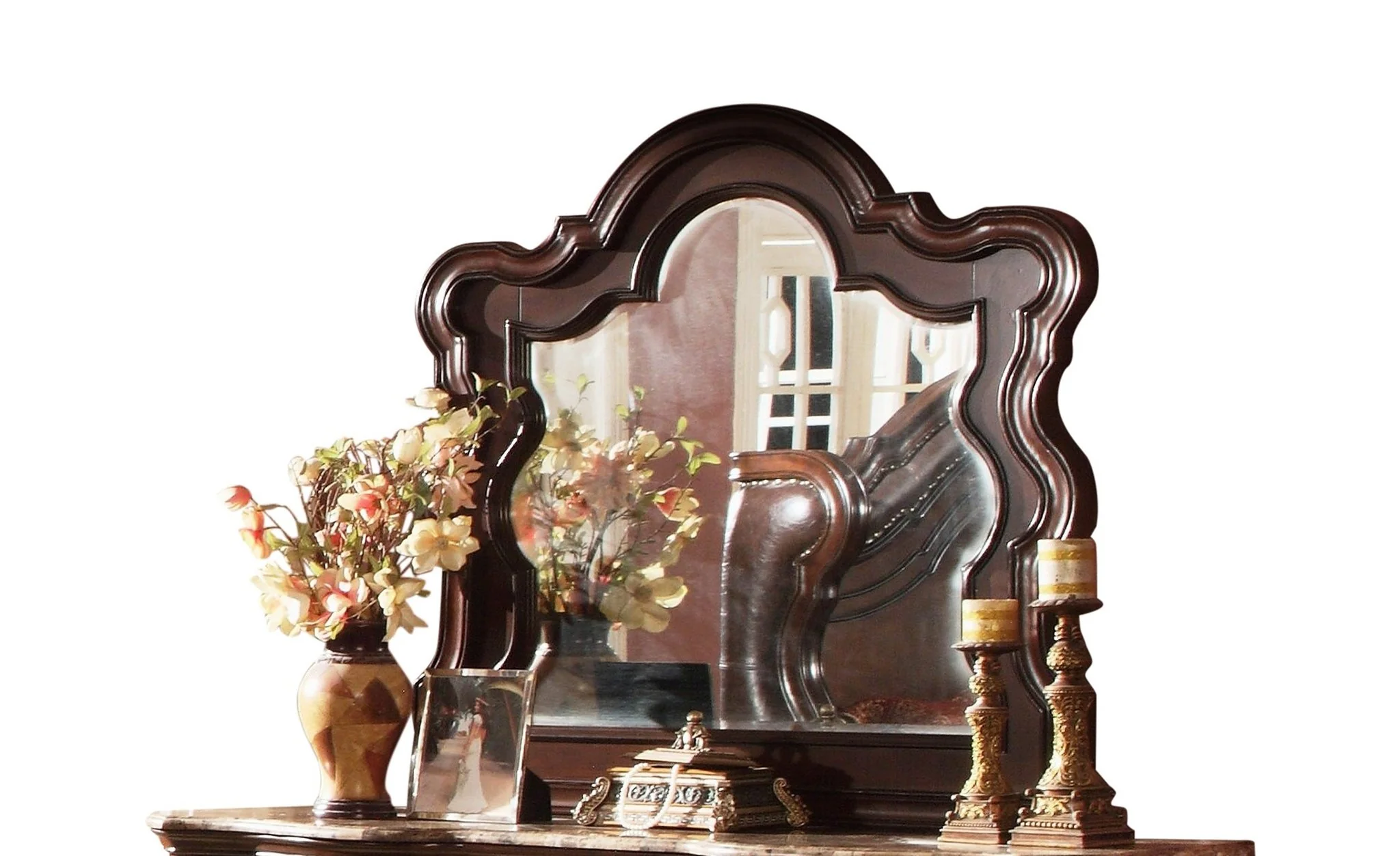 Bella 4 Pc Queen Bed Dark Walnut - Image 8