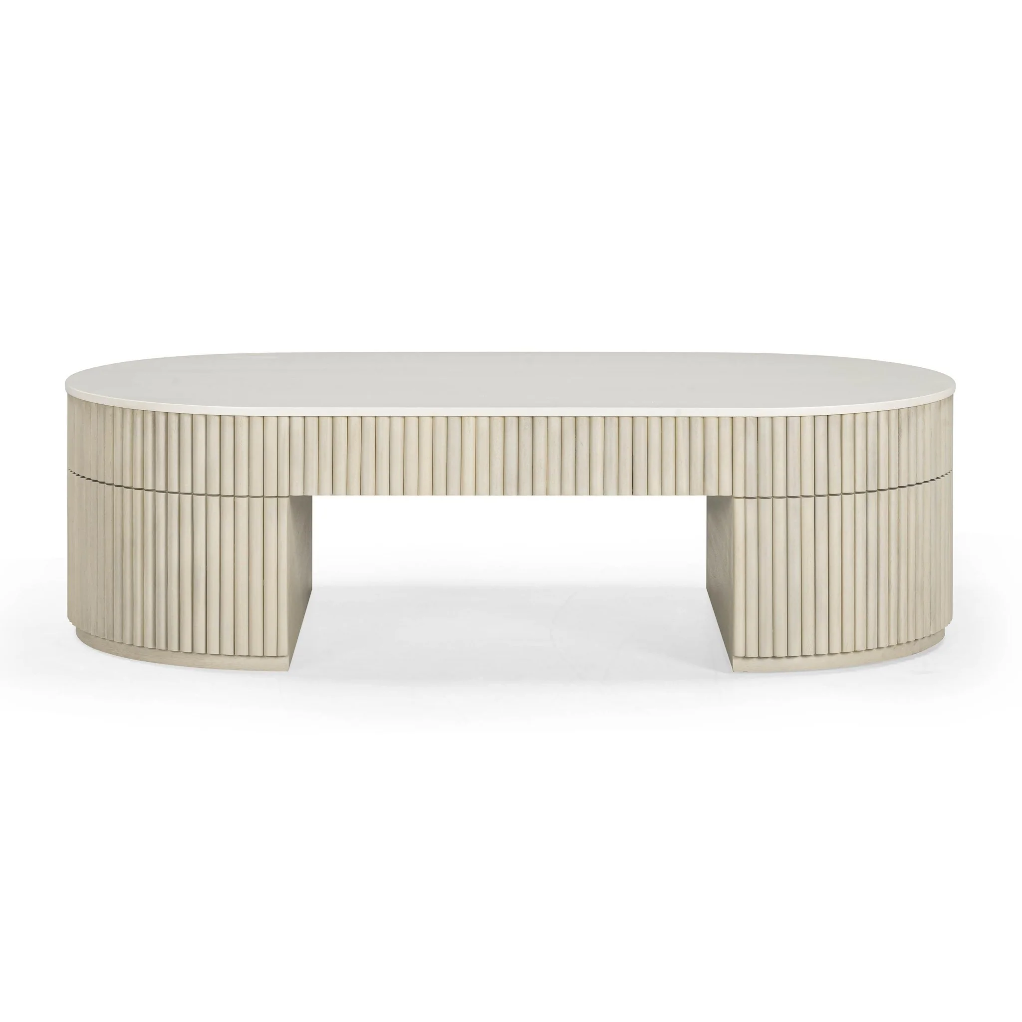 Bella Cream Large Storage Coffee Table - Image 6