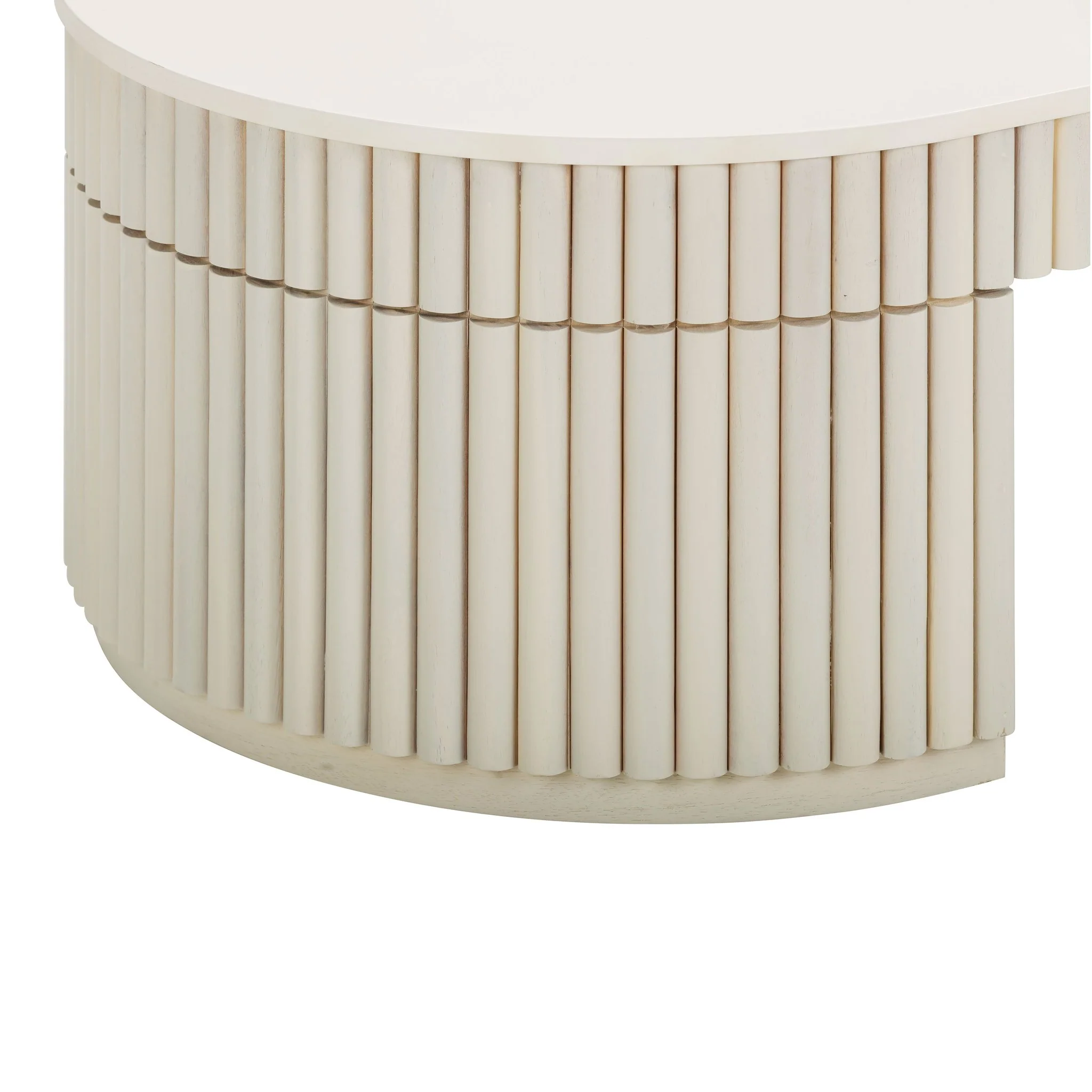 Bella Cream Oval Coffee Table - Image 5