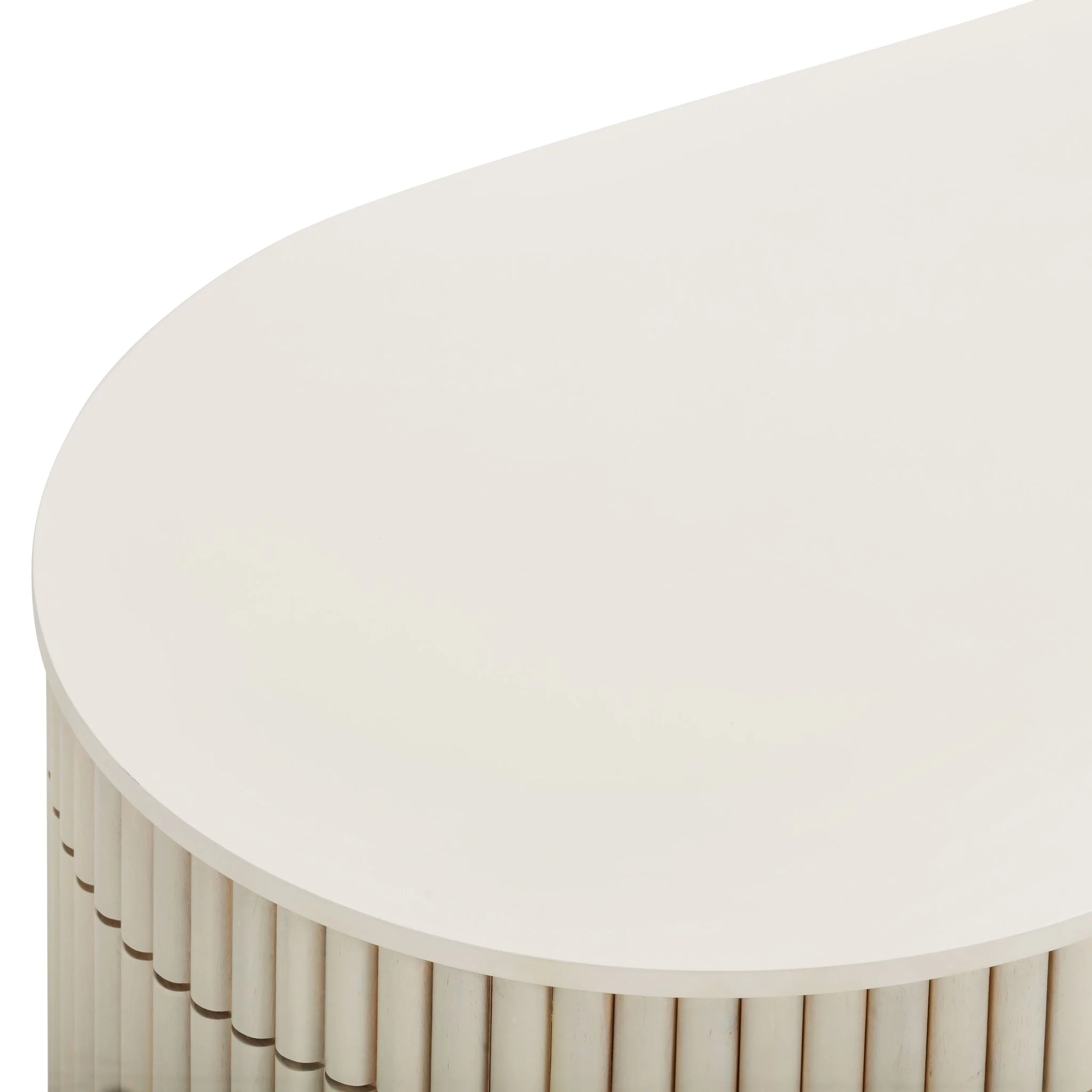 Bella Cream Oval Coffee Table - Image 6