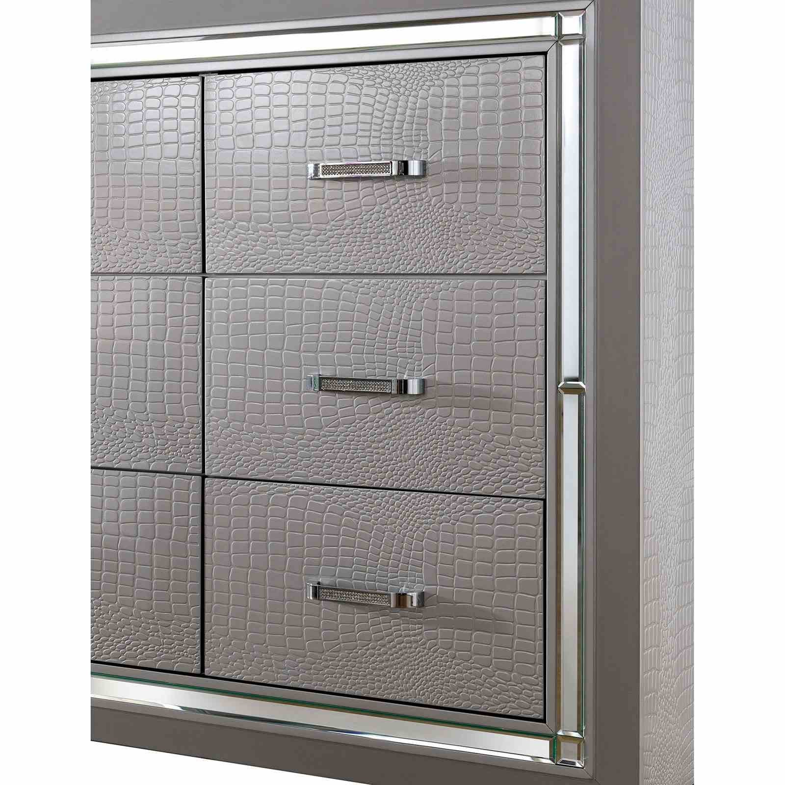 Bellanova Cal.King Bed, Silver - Image 5