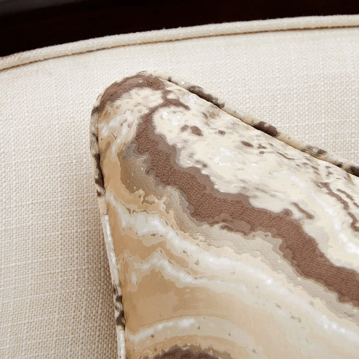 Belmont Place Accent Chair - Cream/Espresso - Image 12